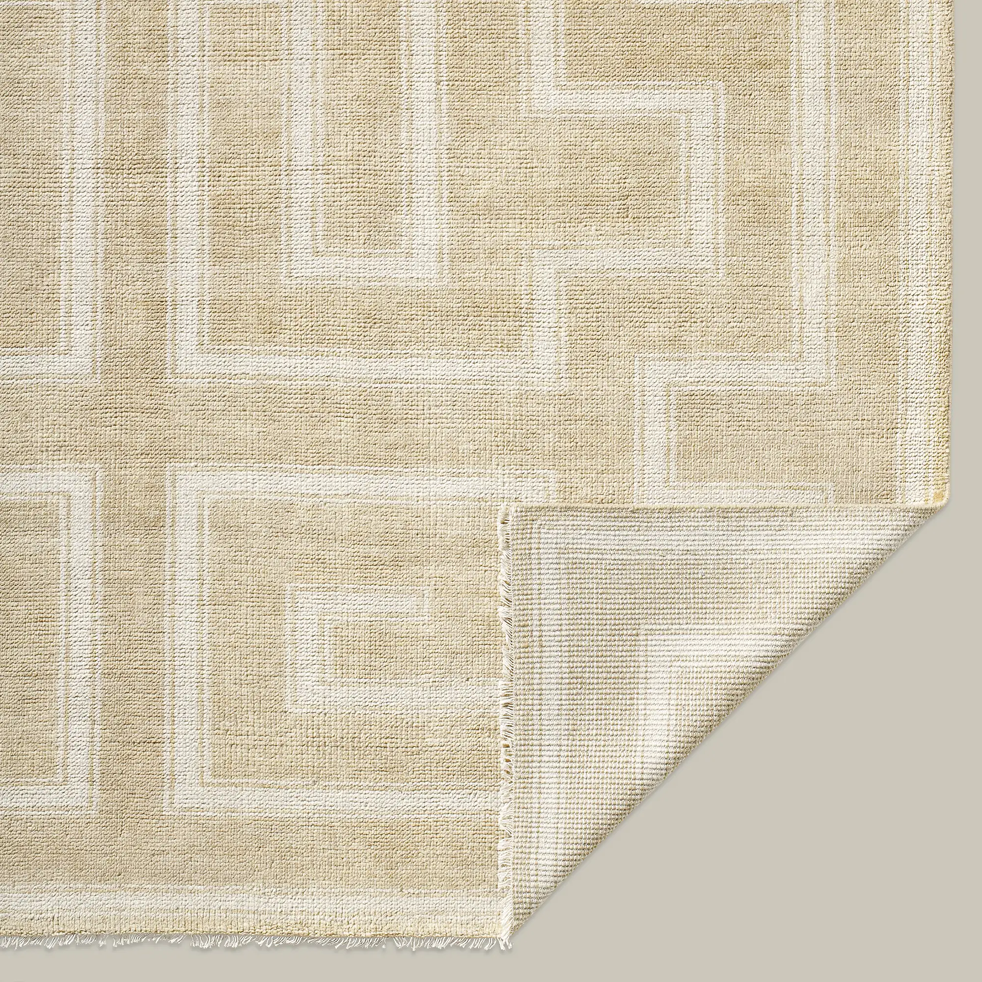 Marquise Blanc Handmade Wool Rug - Image 3
