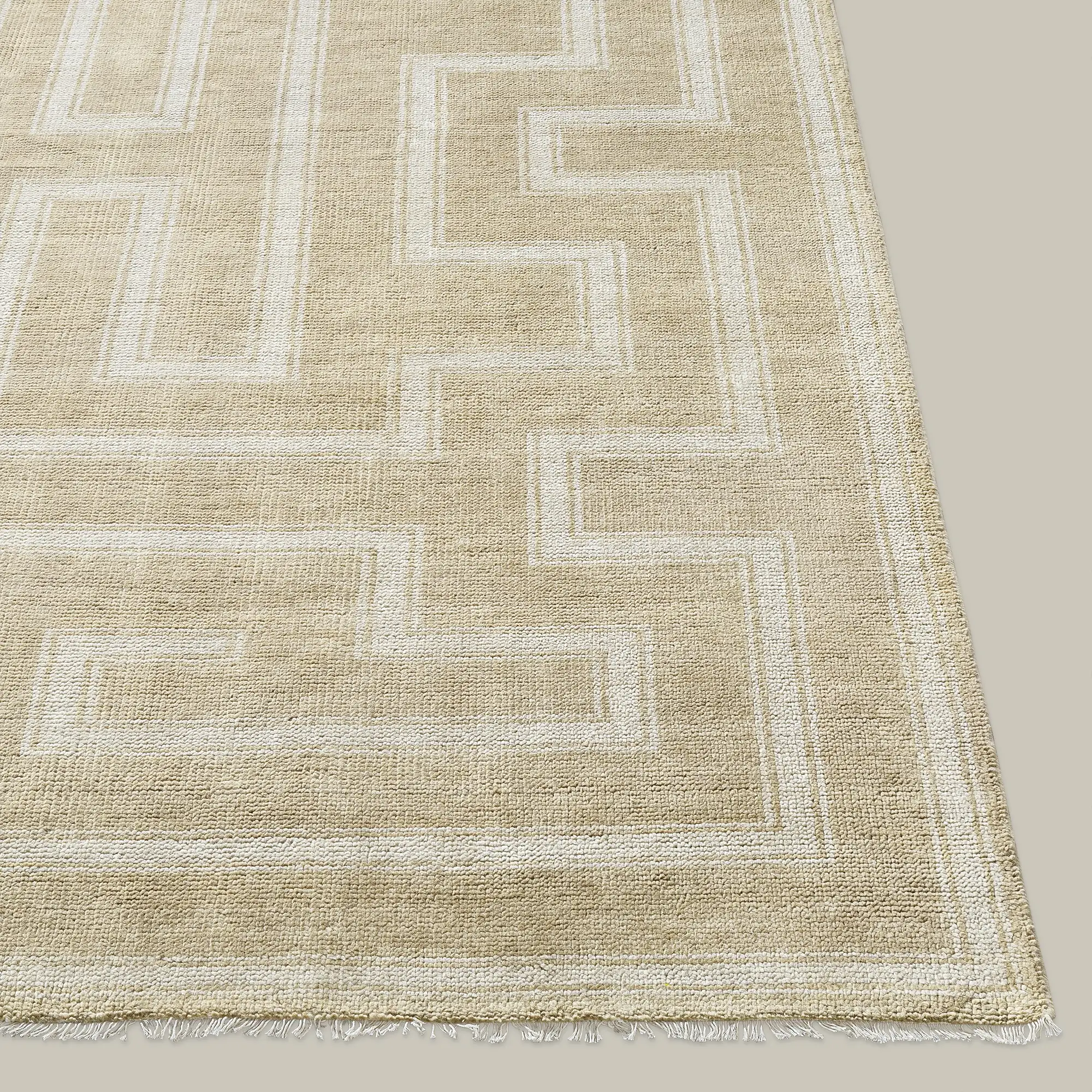 Marquise Blanc Handmade Wool Rug - Image 4