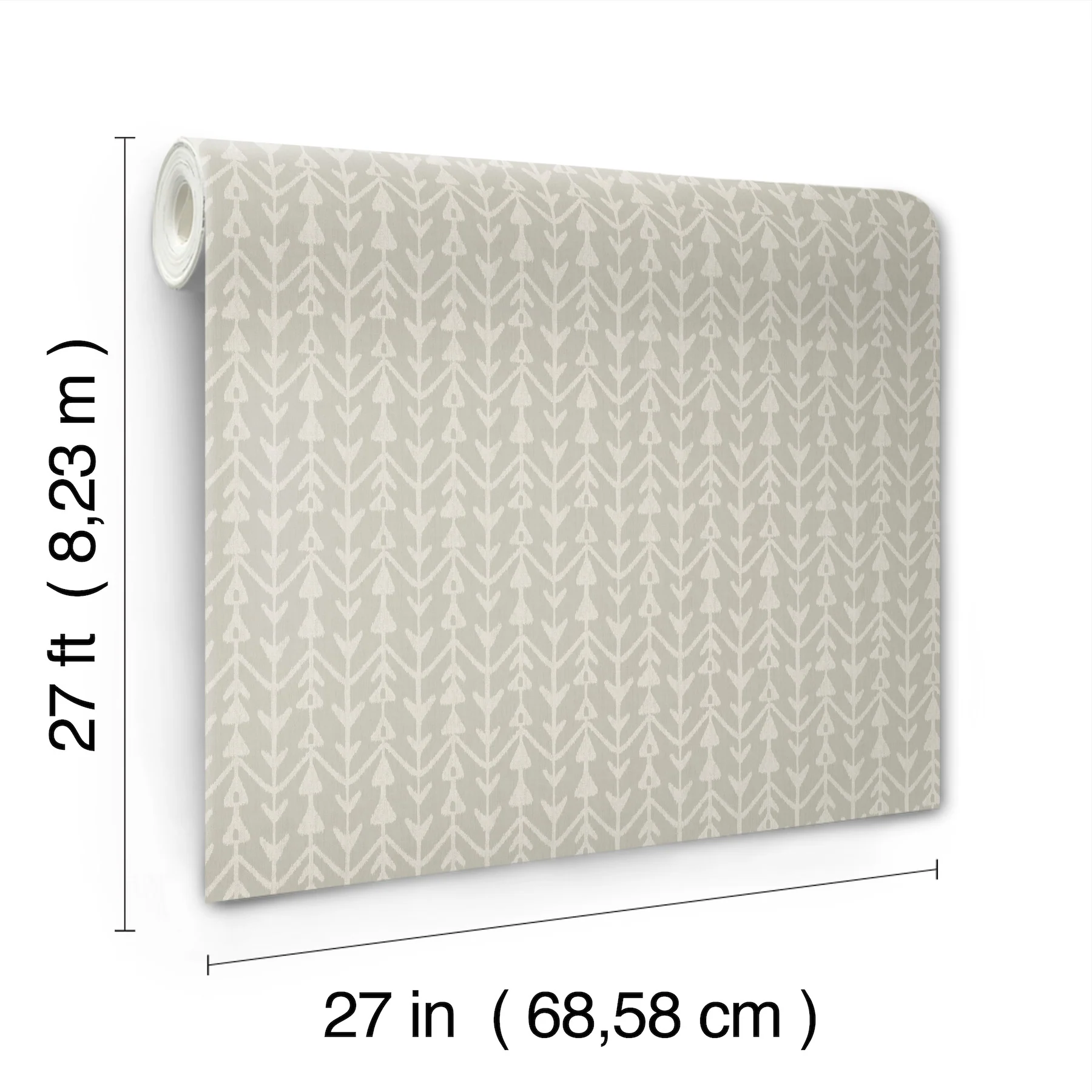 Martigue Stripe Grey Wallpaper - Image 4