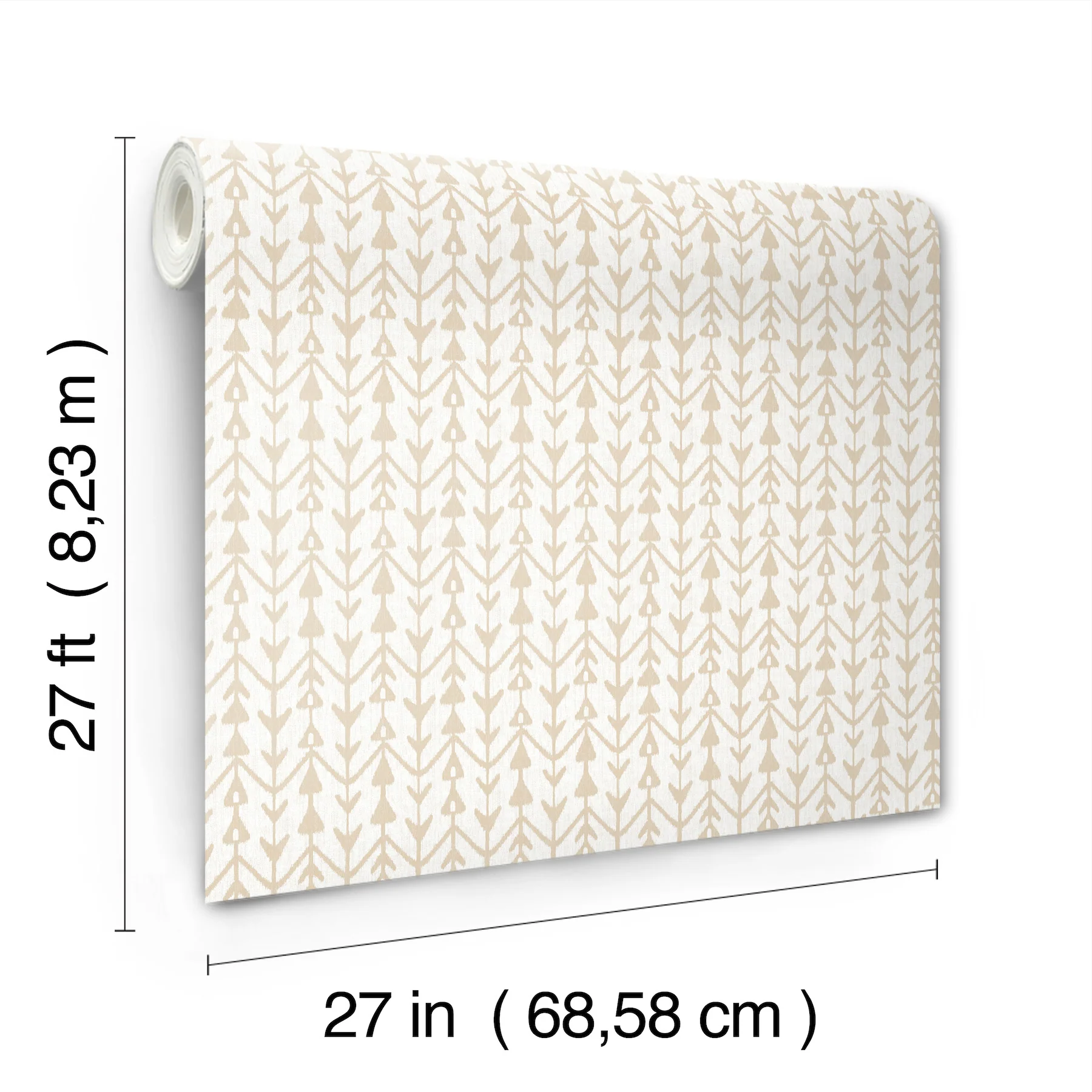 Martigue Stripe Ochre Wallpaper - Image 4