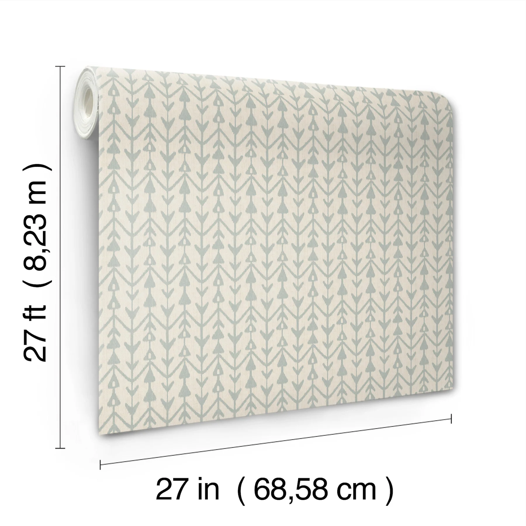Martigue Stripe Sage Wallpaper - Image 4