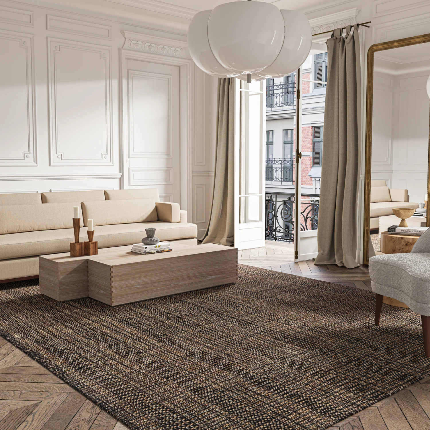 Moghar Kaffrine Rug (Charcoal) - Image 6