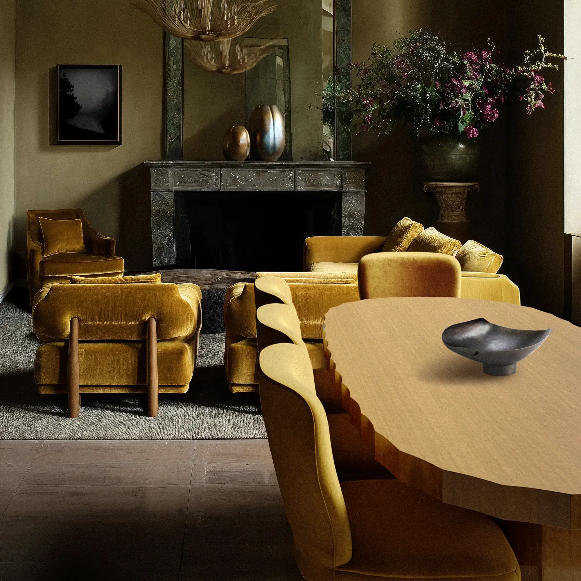 Ondara Fluted Dining Table Oblong - Image 4