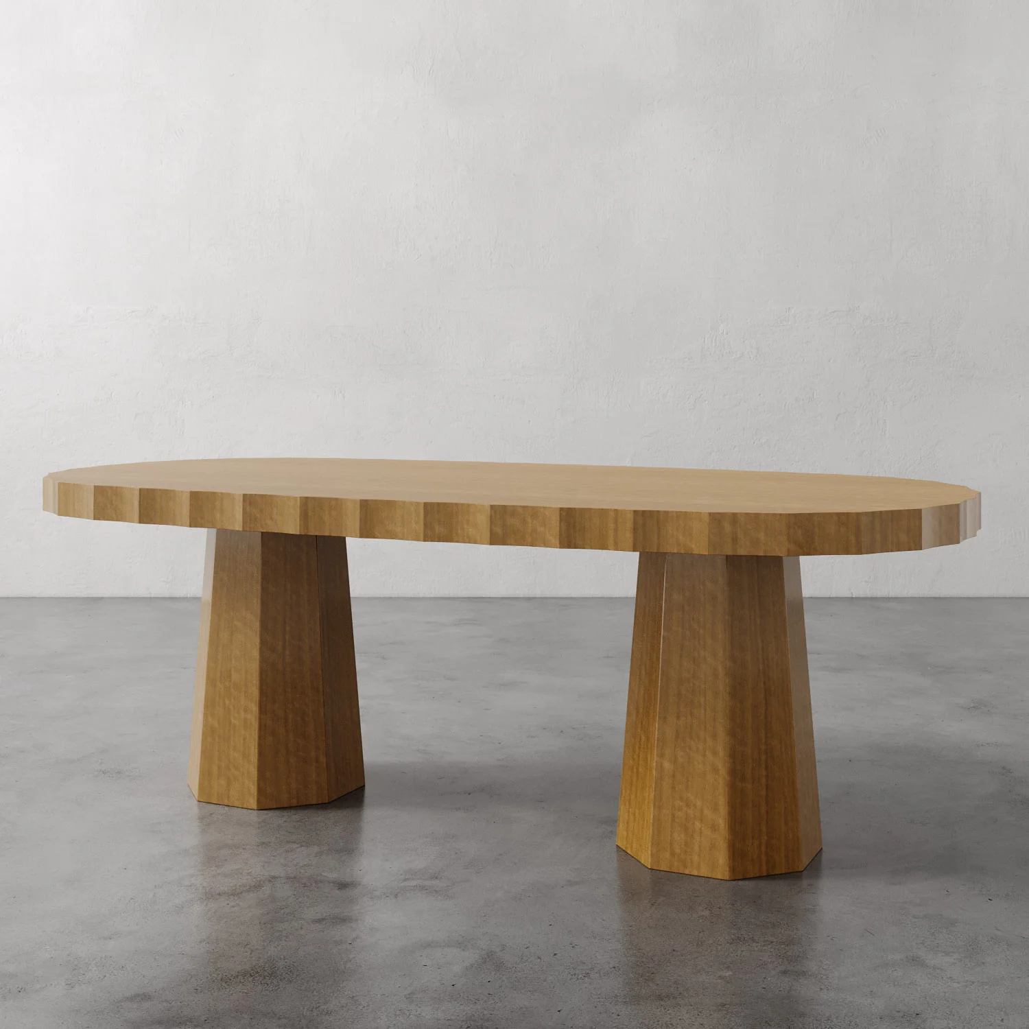 Ondara Fluted Dining Table Oblong - Image 5