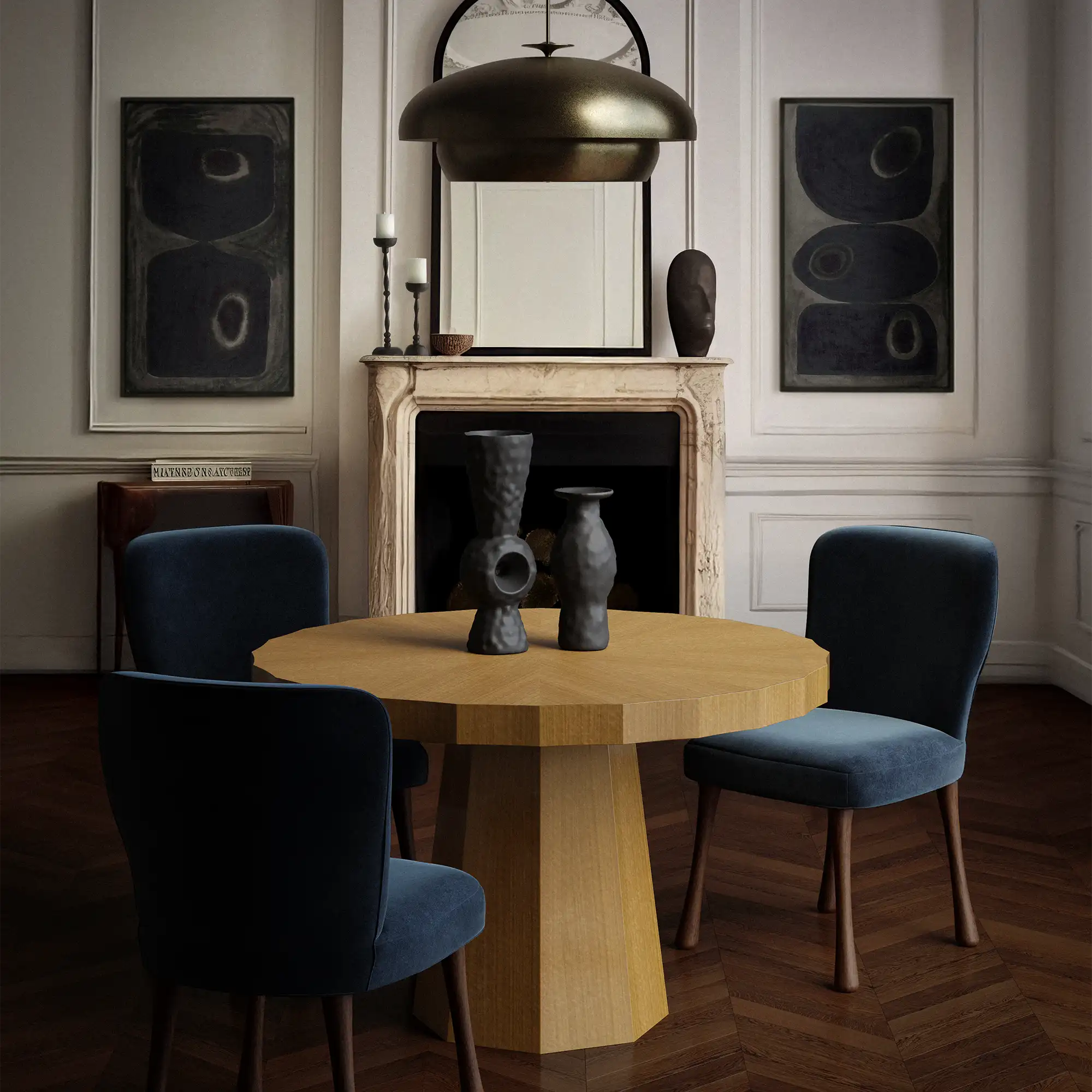 Ondara Fluted Dining or Foyer Table - Image 2