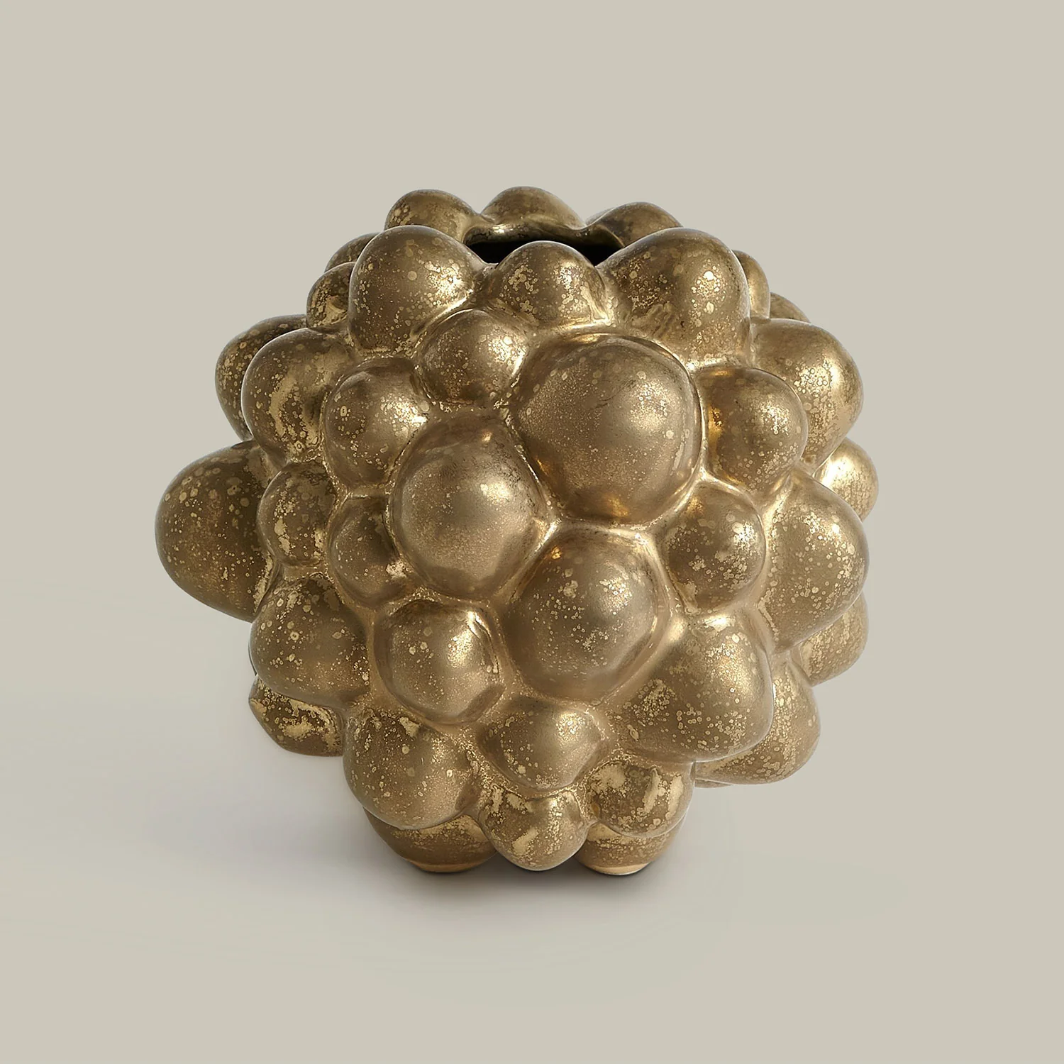 Organic Bubble Vases (Antique Gold) - Image 3