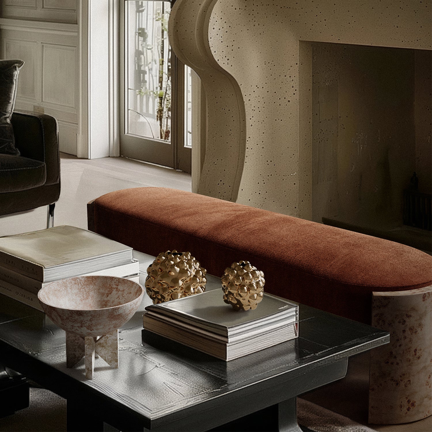 Organic Bubble Vases (Bright Gold) - Image 3