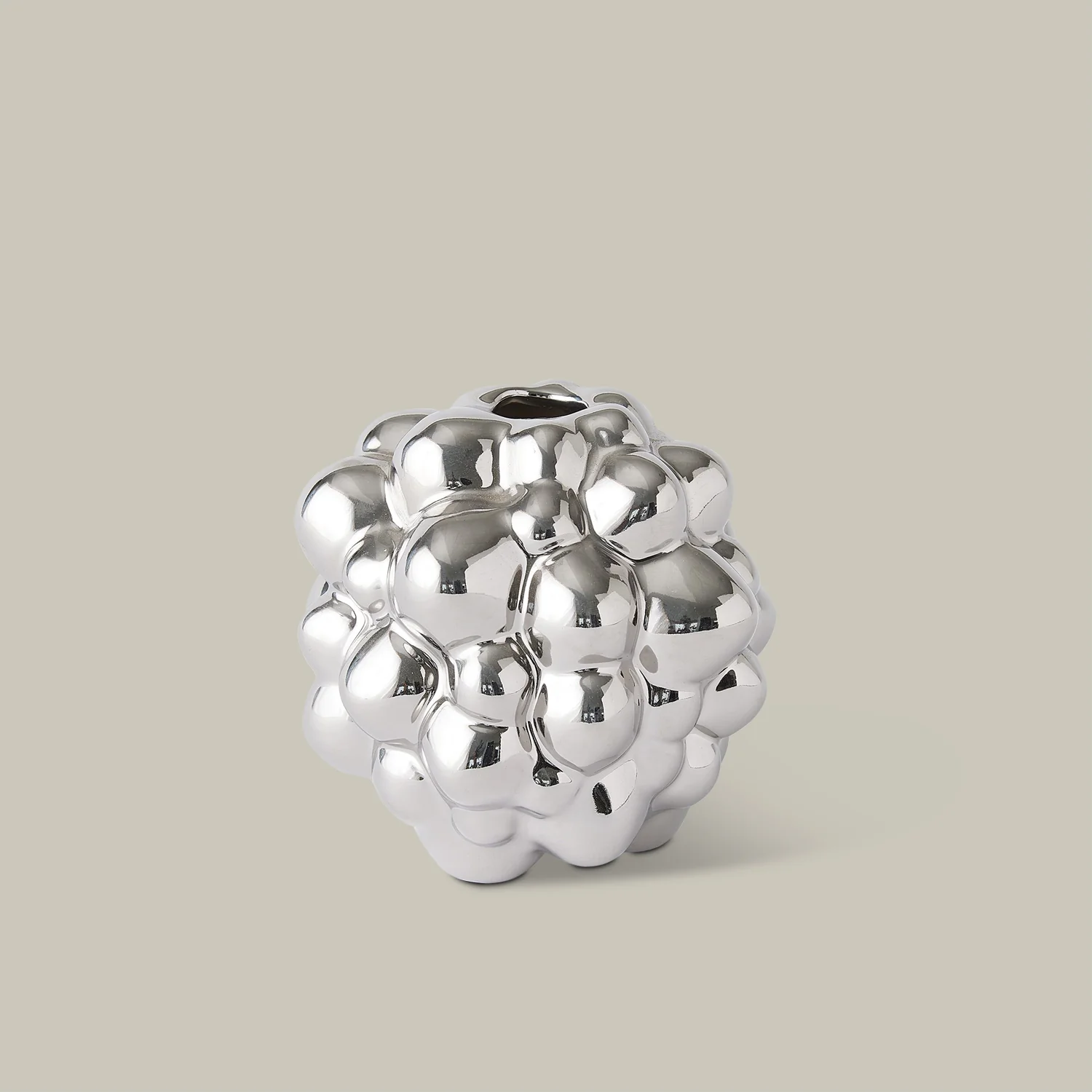 Organic Bubble Vases (Bright Silver) - Image 3