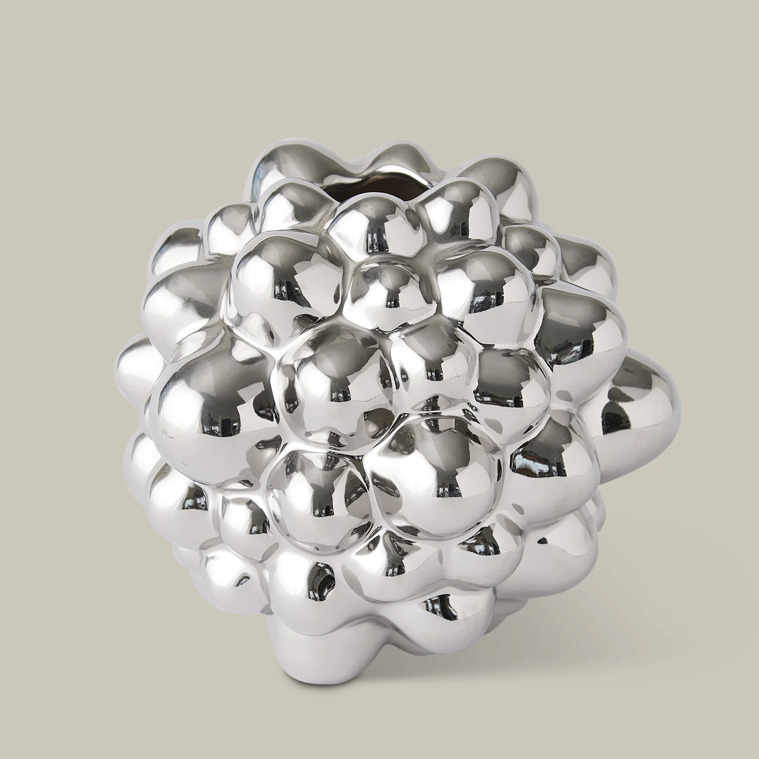 Organic Bubble Vases (Bright Silver) - Image 4