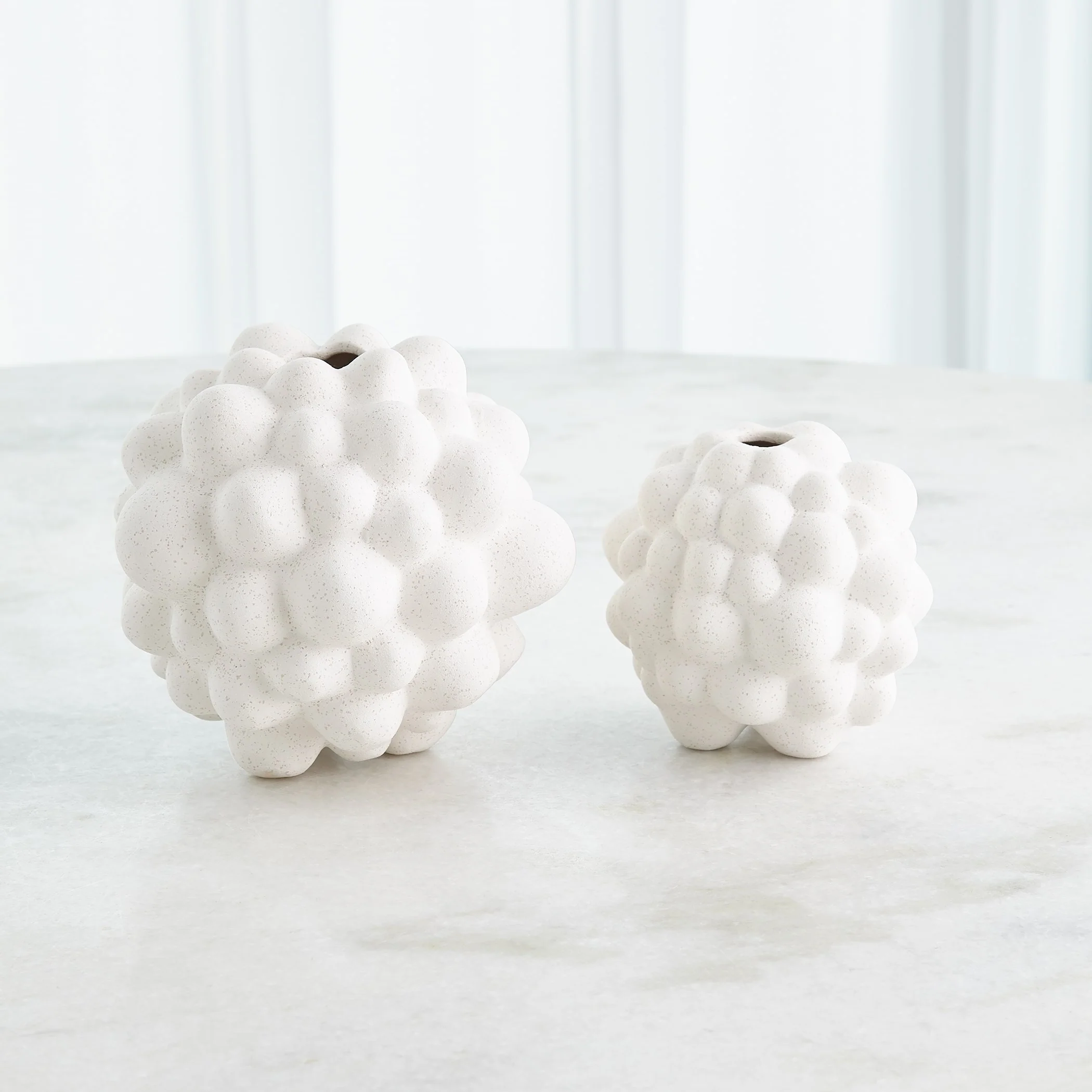 Organic Bubble Vases (Volcanic White) - Image 3