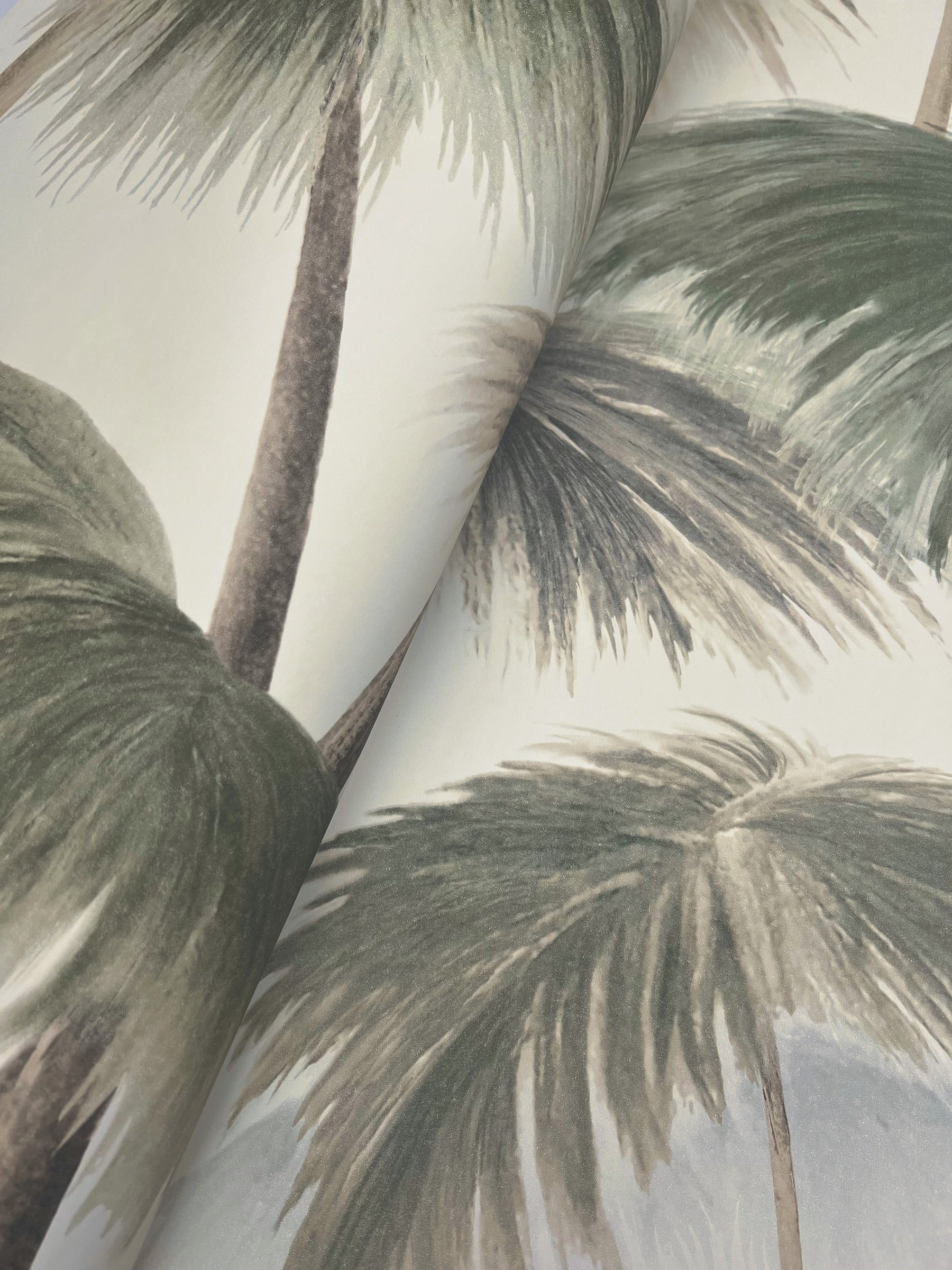 Plein Air Palms Vintage Wallpaper - Image 3