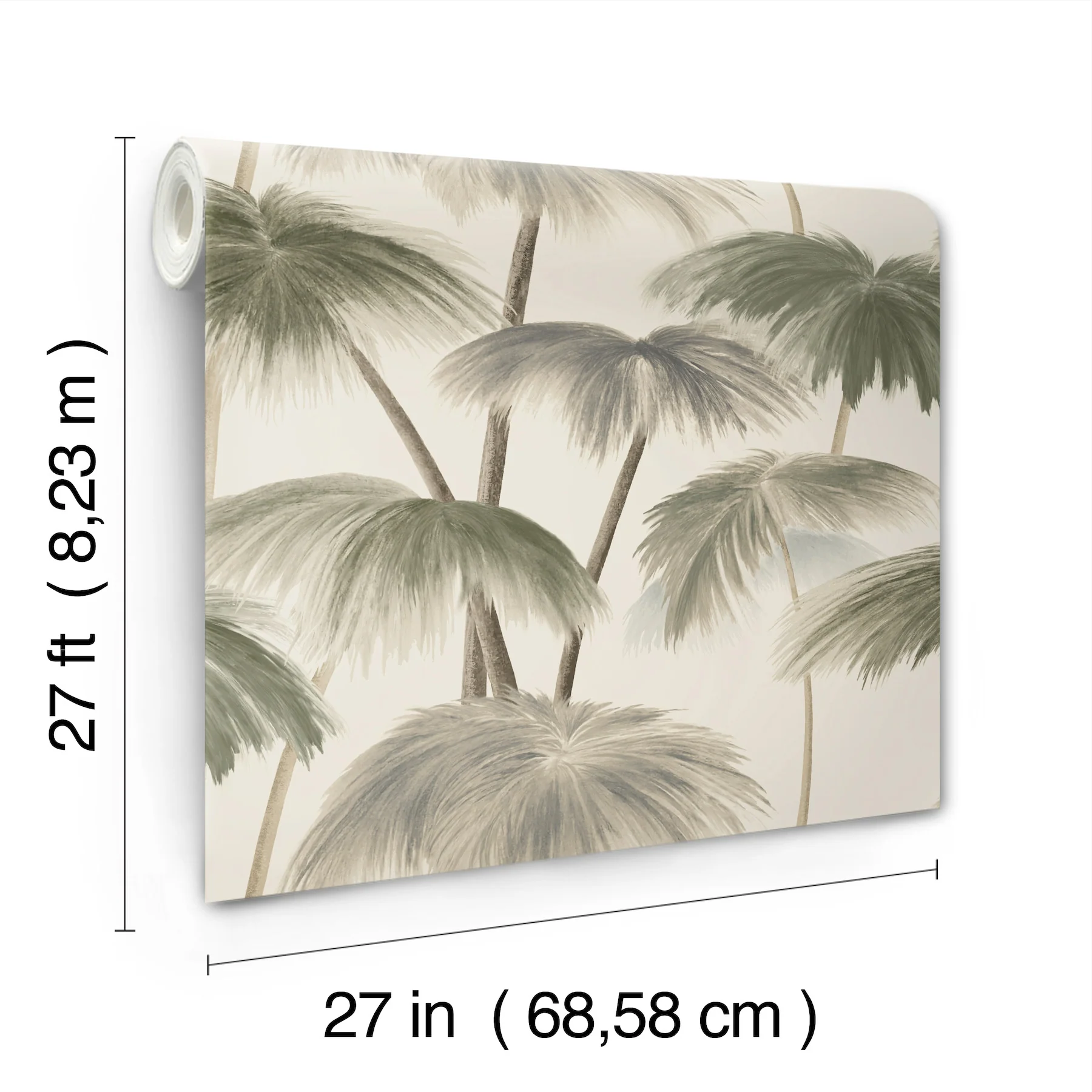 Plein Air Palms Vintage Wallpaper - Image 4