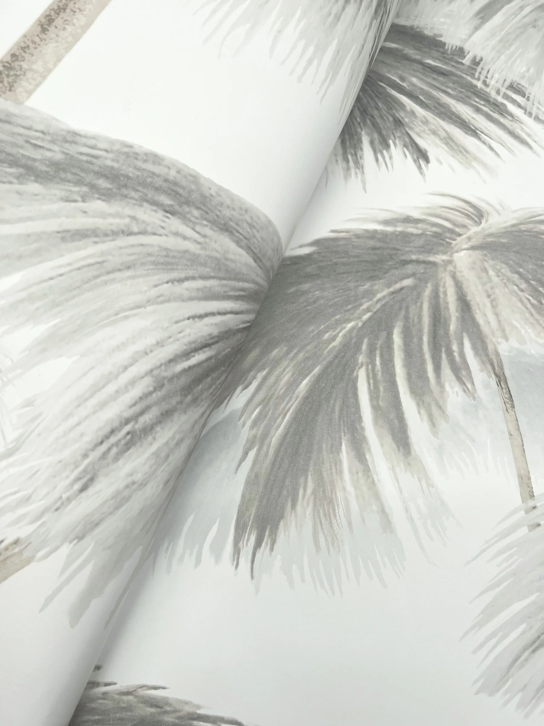 Plein Air Palms Black & White Wallpaper - Image 3