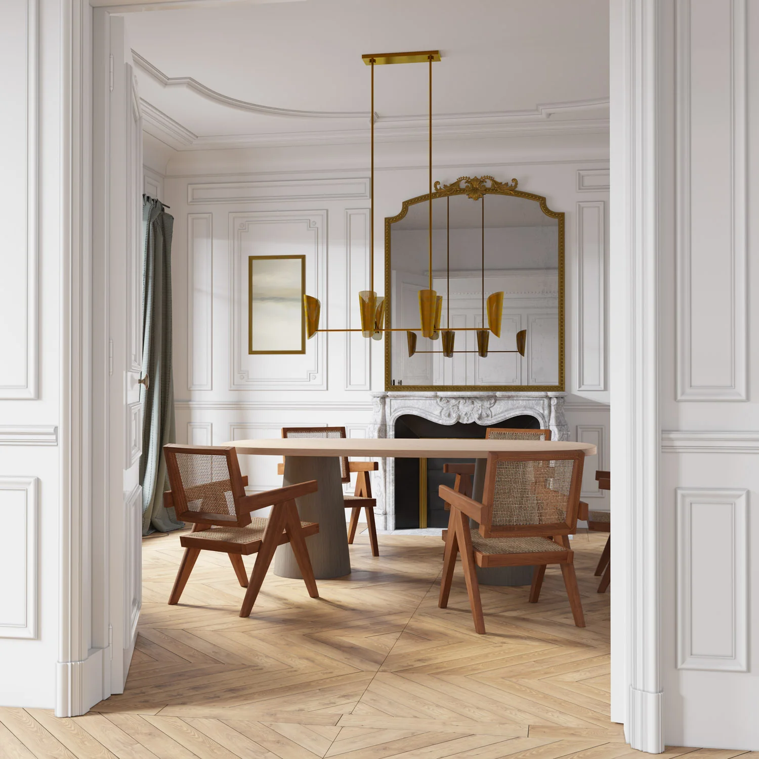 Plivot 6 Light Linear Chandelier - Image 5