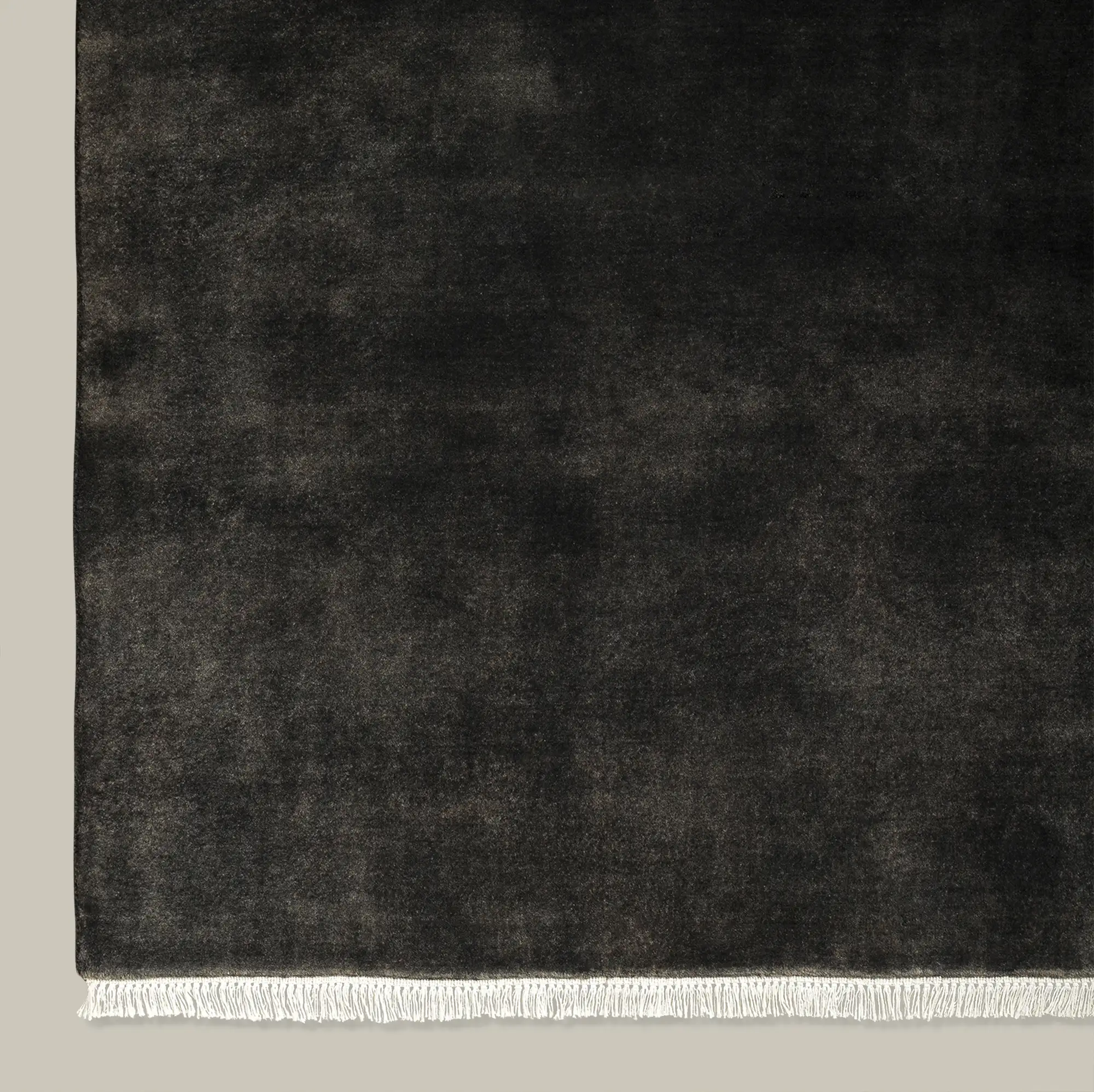 Plume Handmade Wool Rug (Charcoal) - Image 2