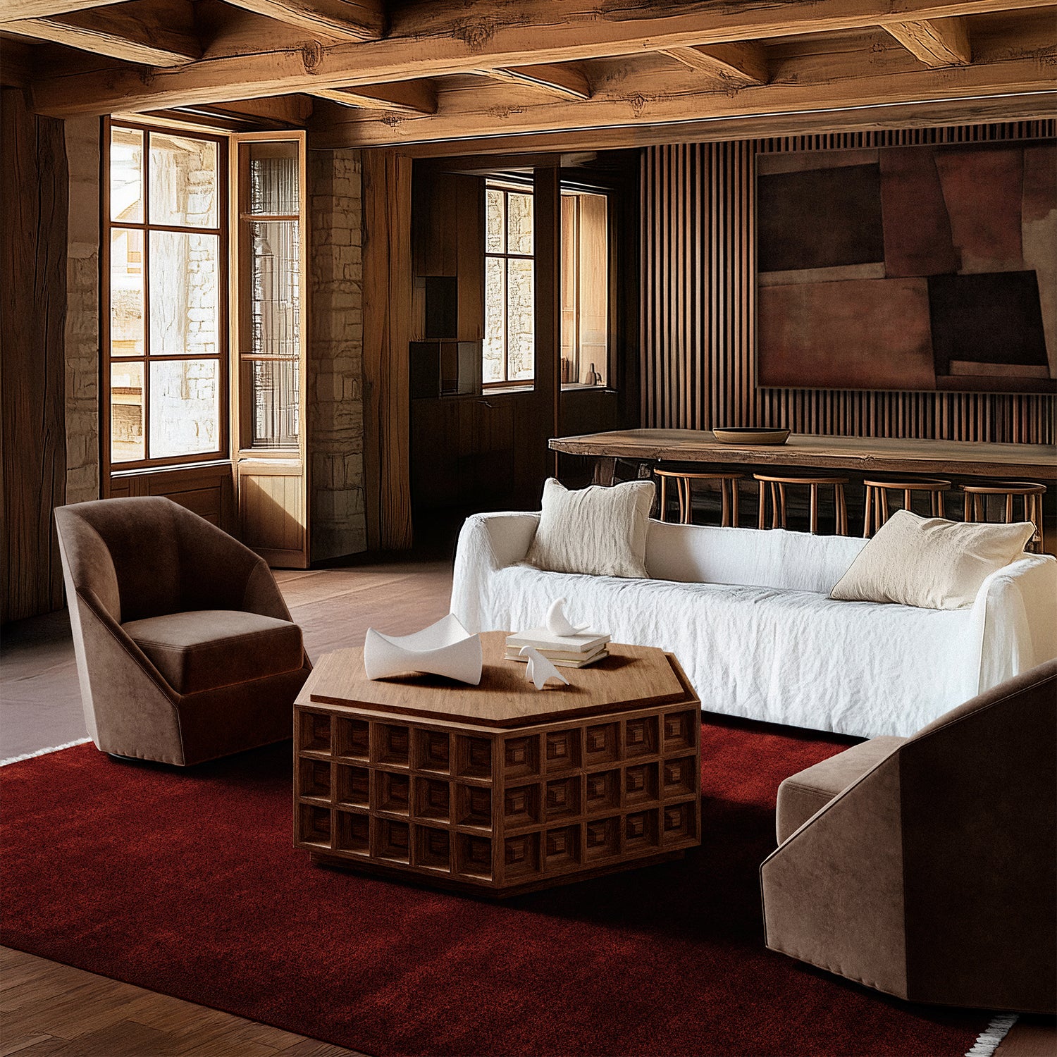 Dubois Hexagonal Coffee Table - Image 3