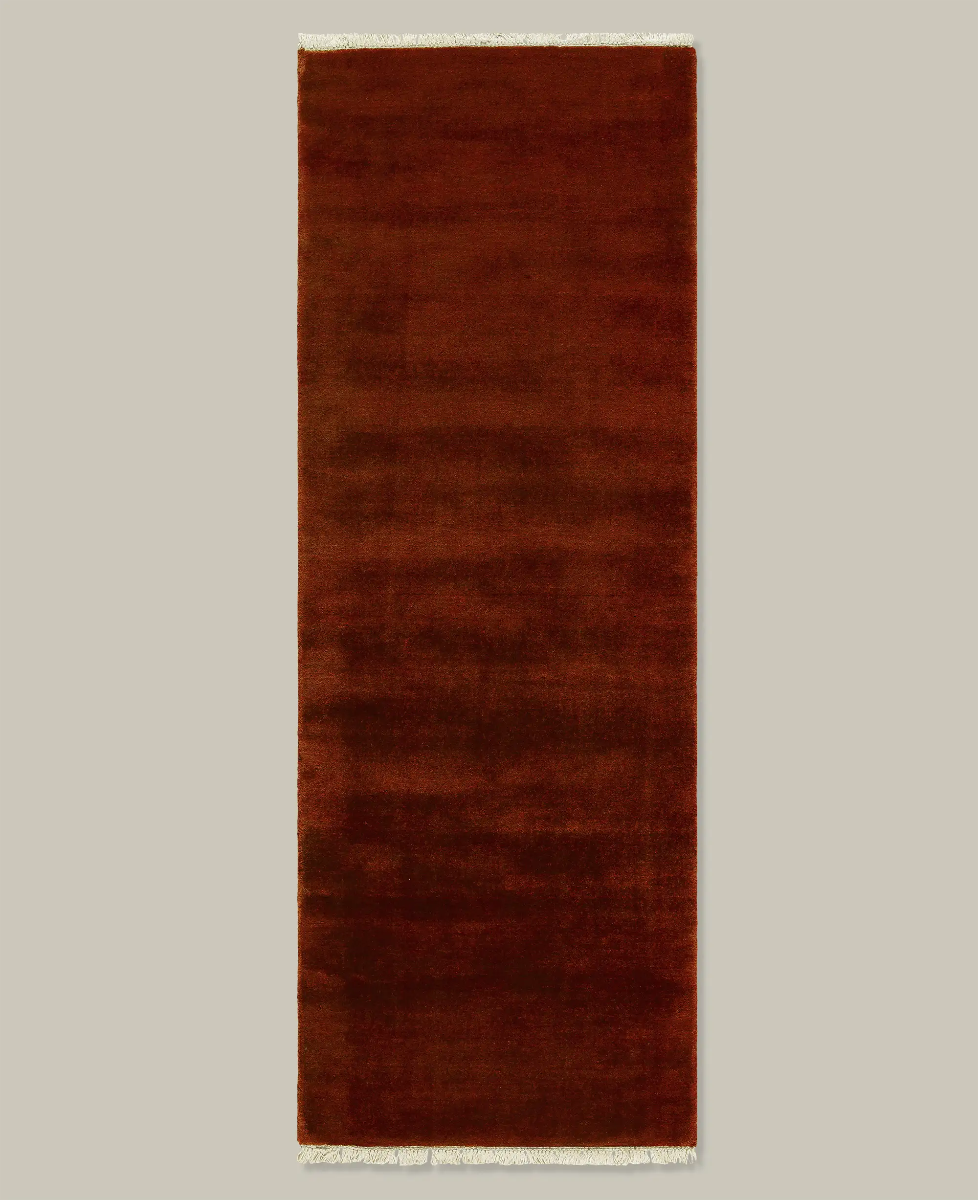 Plume Handmade Wool Rug (Merlot) - Image 3