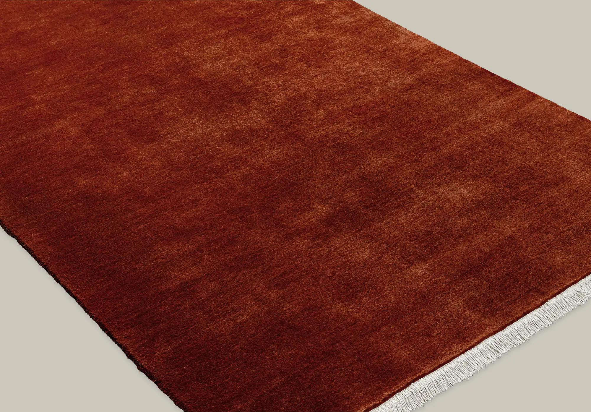 Plume Handmade Wool Rug (Merlot) - Image 4