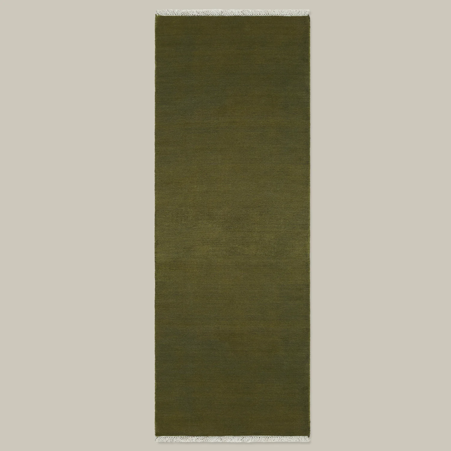 Plume Handmade Wool Rug (Moss Green) - Image 5