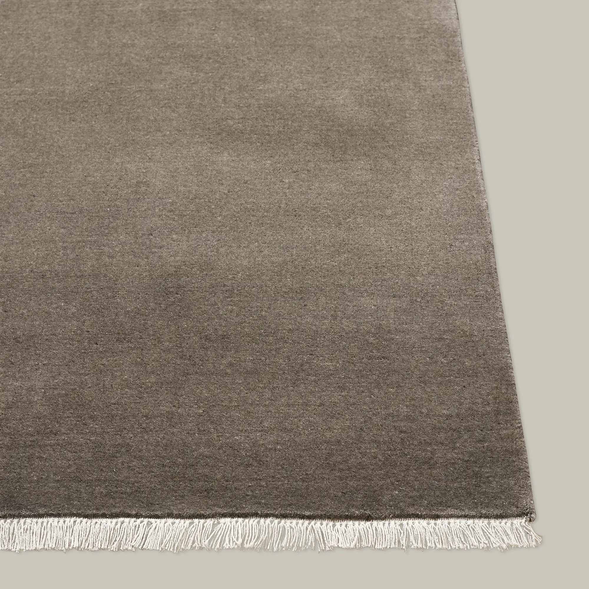 Plume Handmade Wool Rug (Taupe) - Image 2