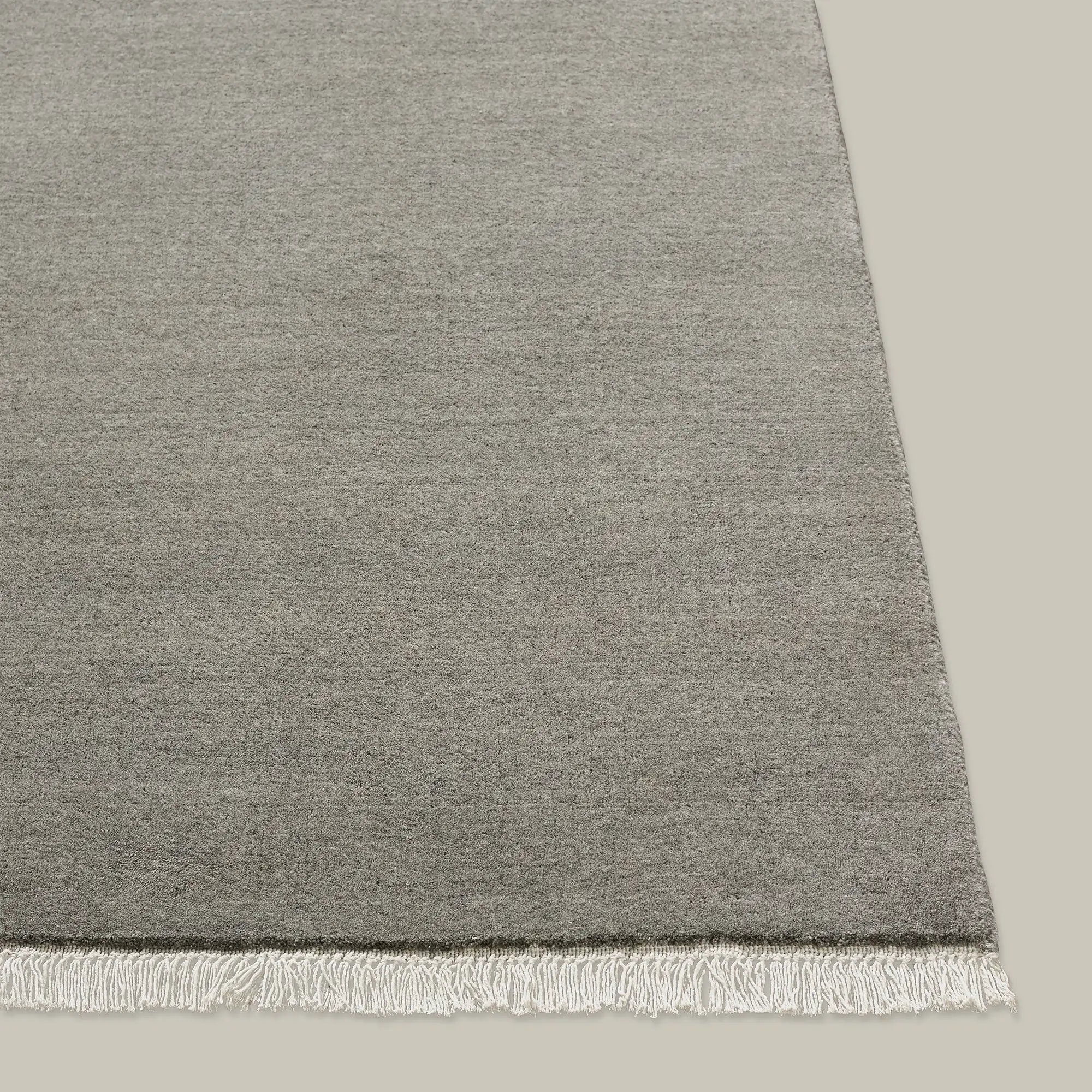Plume Handmade Wool Rug (Grey) - Image 2
