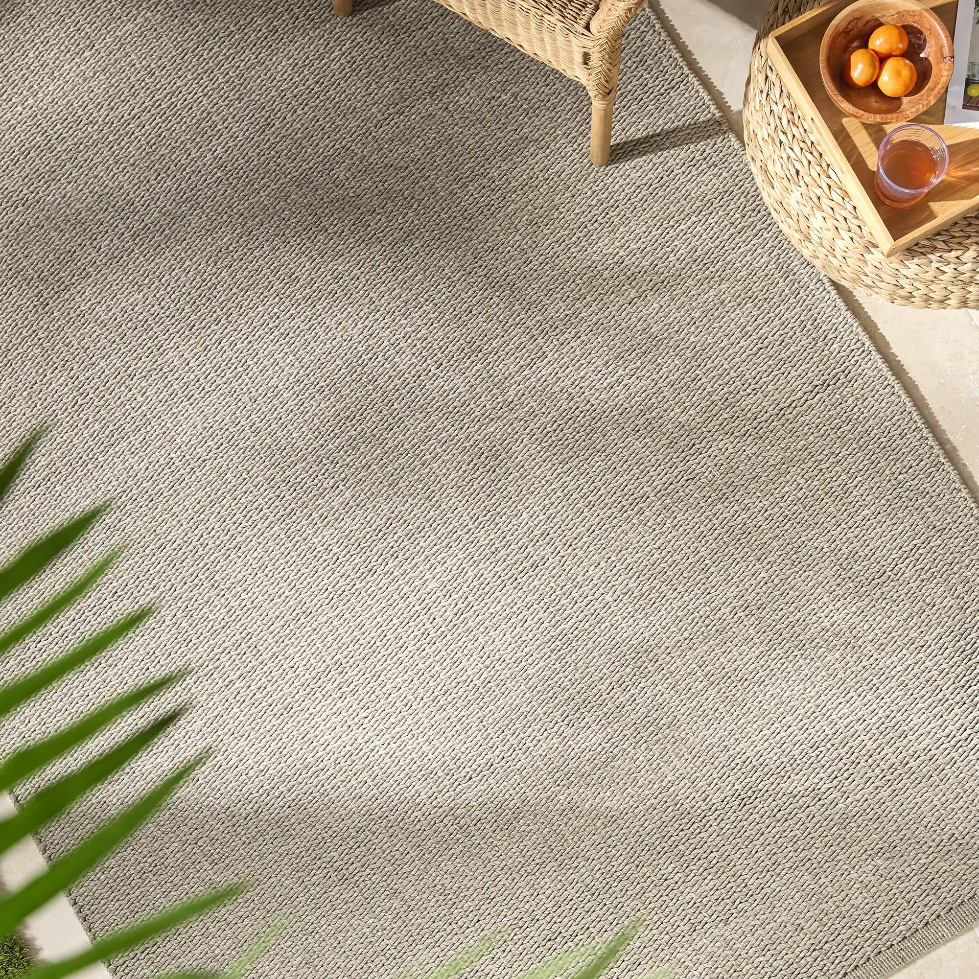 Cordage Hand Woven Outdoor Rug (Grey) - Image 2