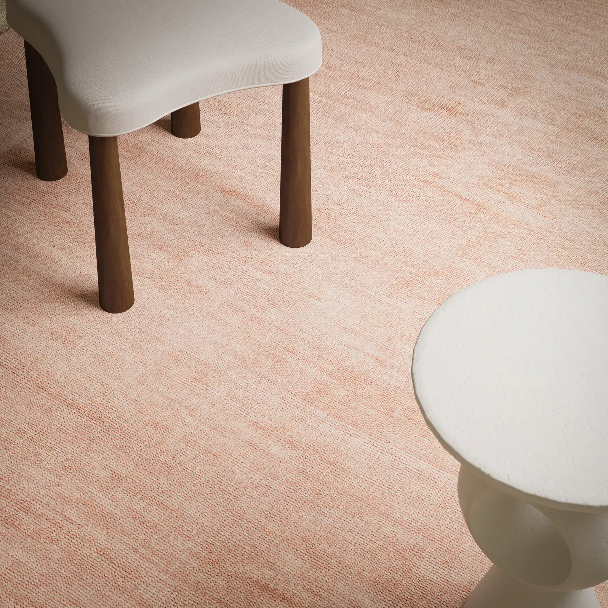 Rochefort Handmade Wool Rug (Blush) - Image 6