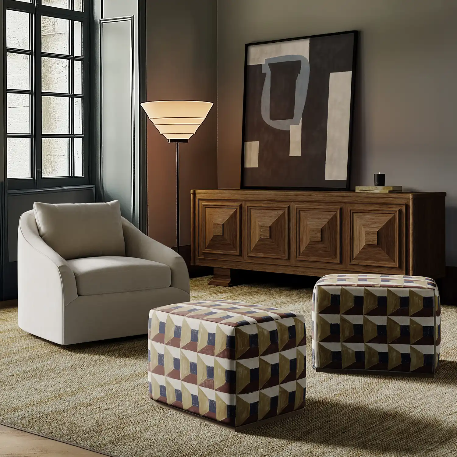 Rochefort Handmade Wool Rug (Flax) - Image 3