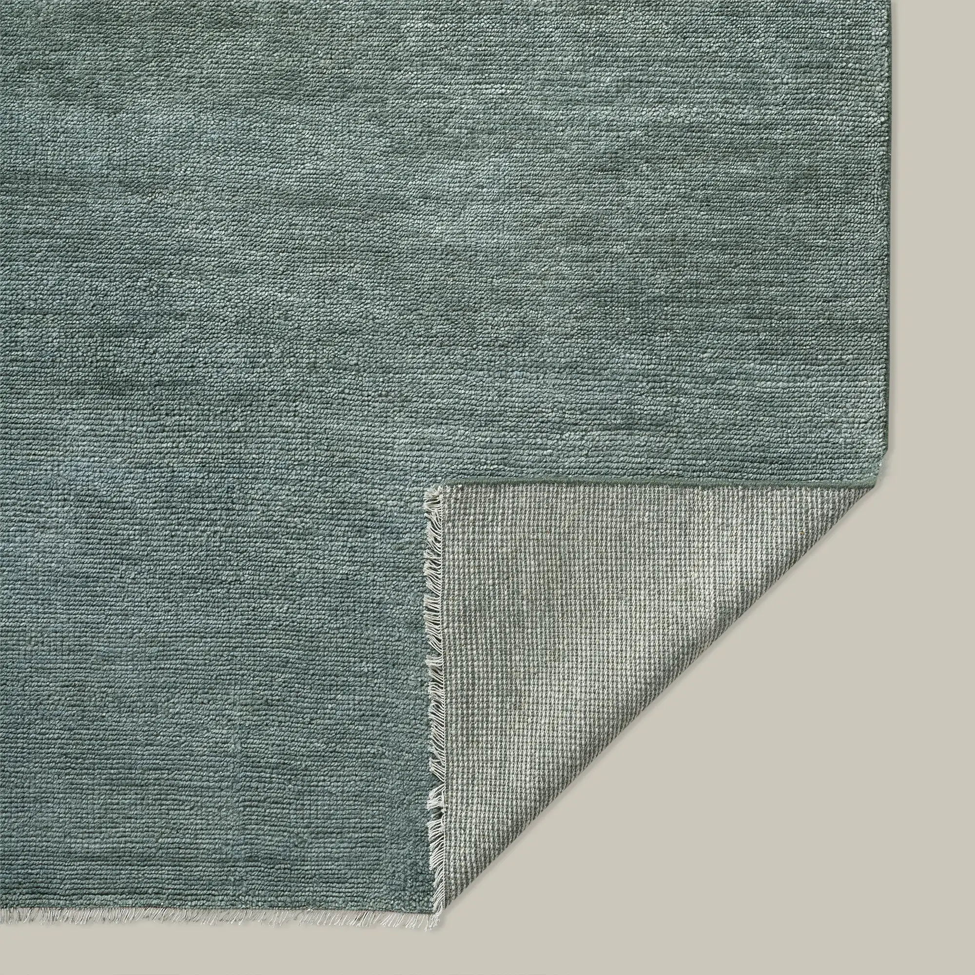 Rochefort Handmade Wool Rug (Soft Teal) - Image 2
