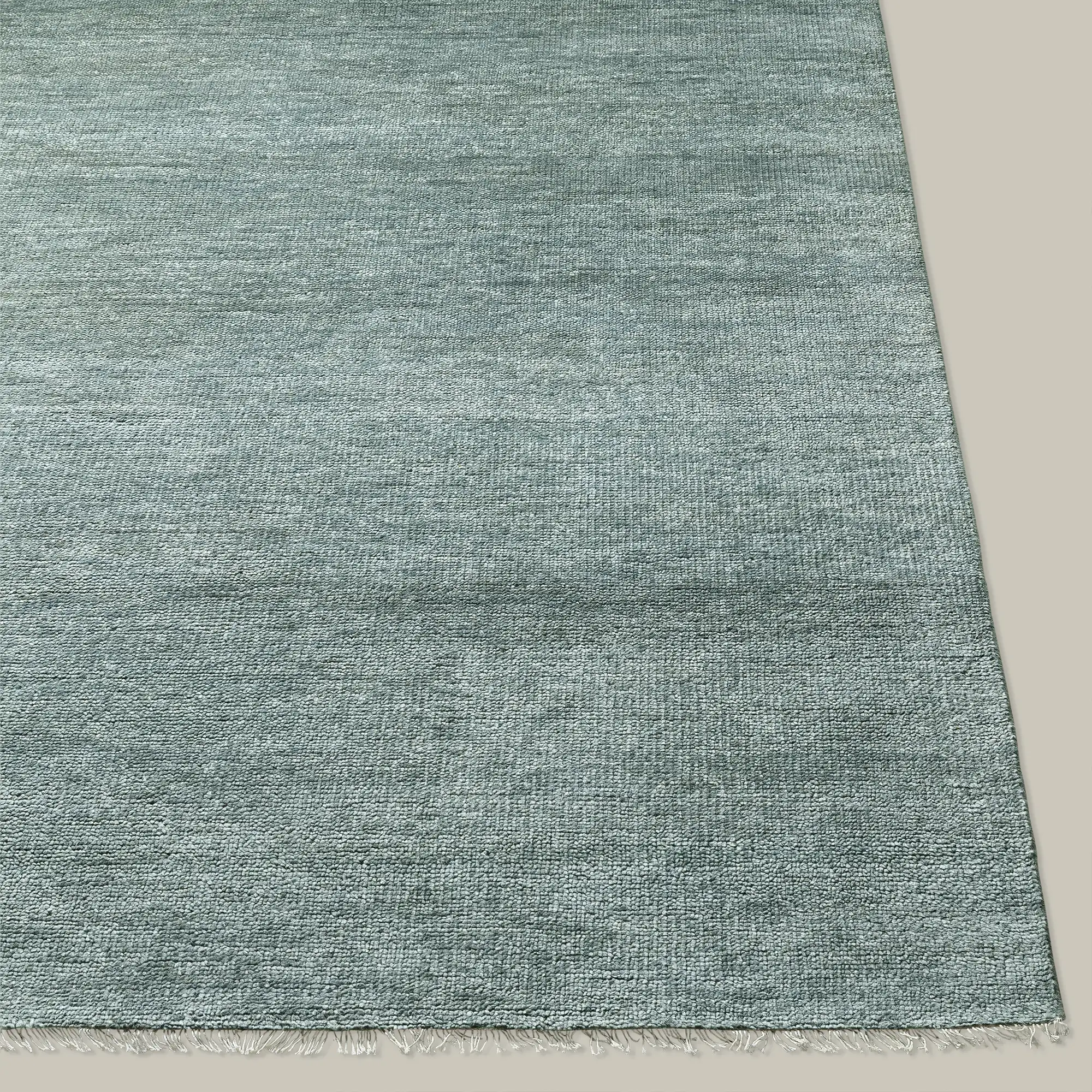 Rochefort Handmade Wool Rug (Soft Teal) - Image 3
