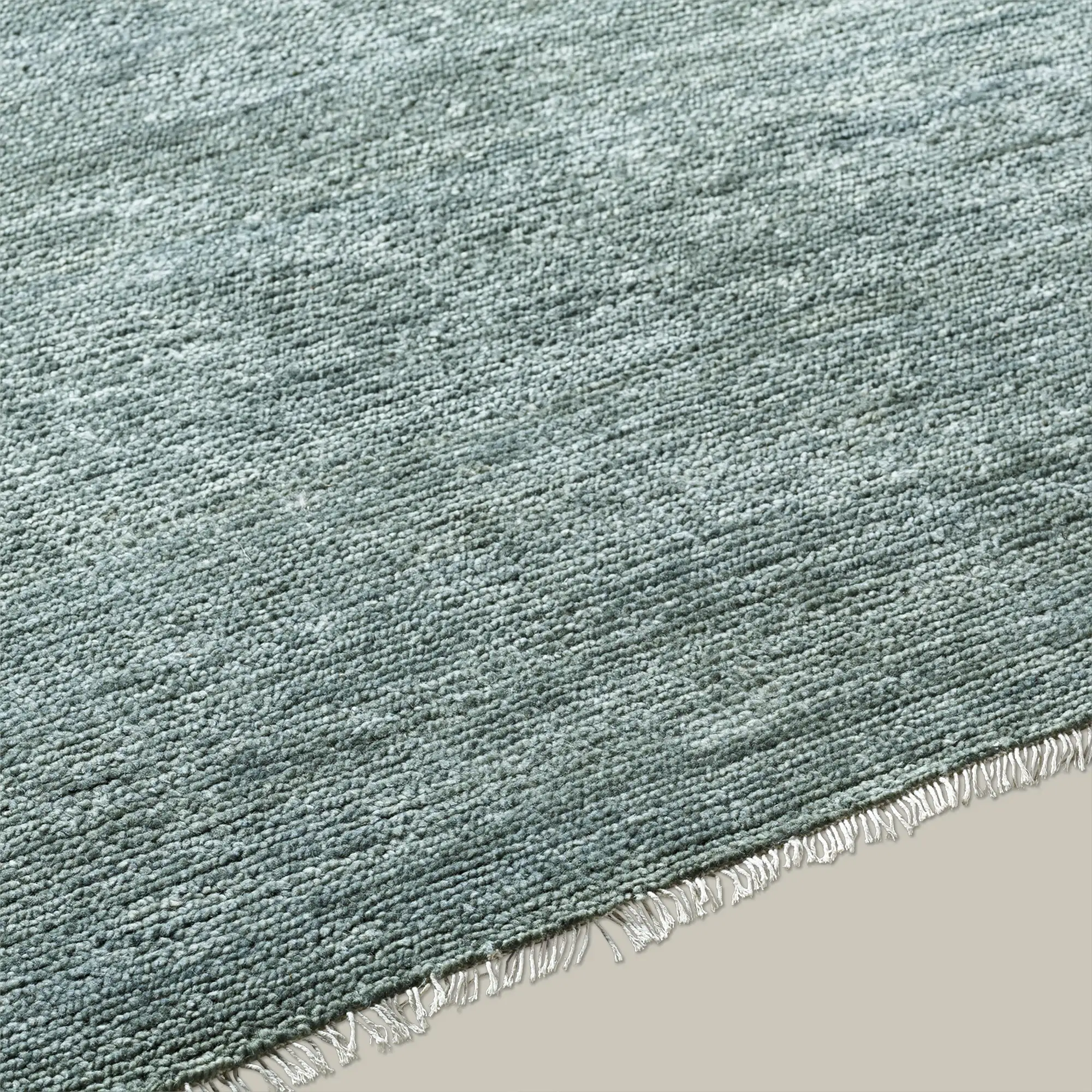 Rochefort Handmade Wool Rug (Soft Teal) - Image 5