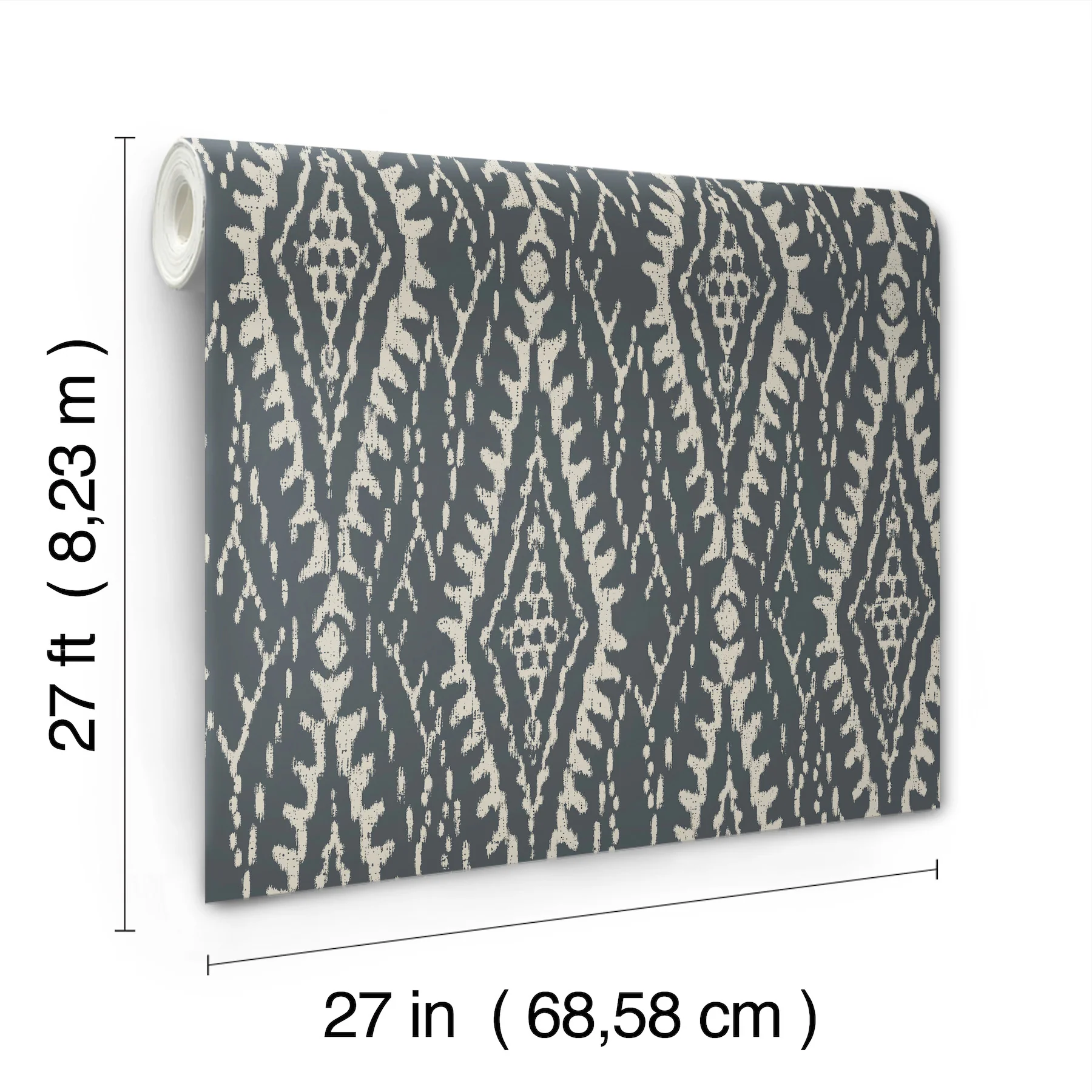Rousseau Charcoal Paperweave Wallpaper - Image 4
