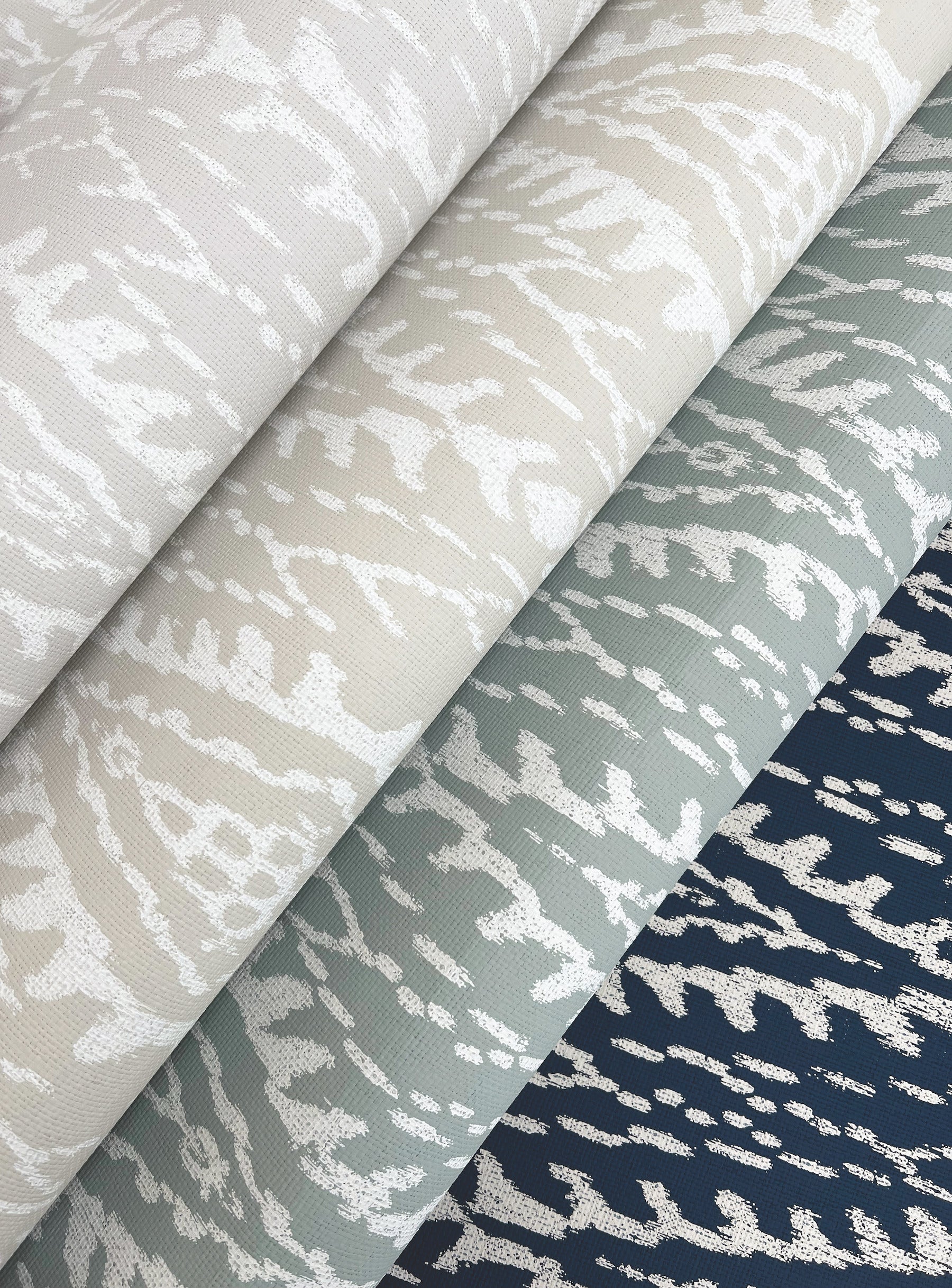 Rousseau Indigo Paperweave Wallpaper - Image 5