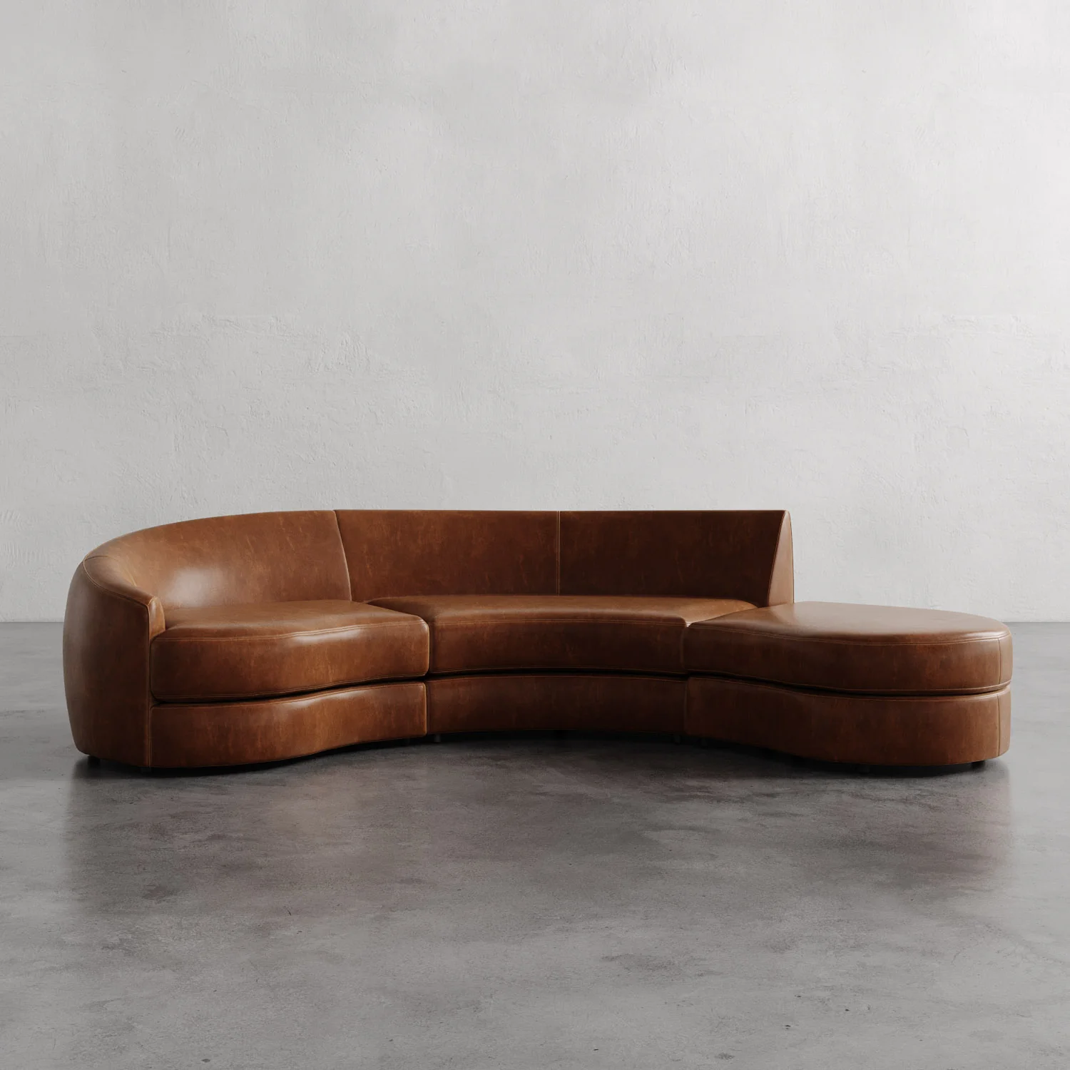 Rulmann Leather 3-Piece Left Sectional - Image 5