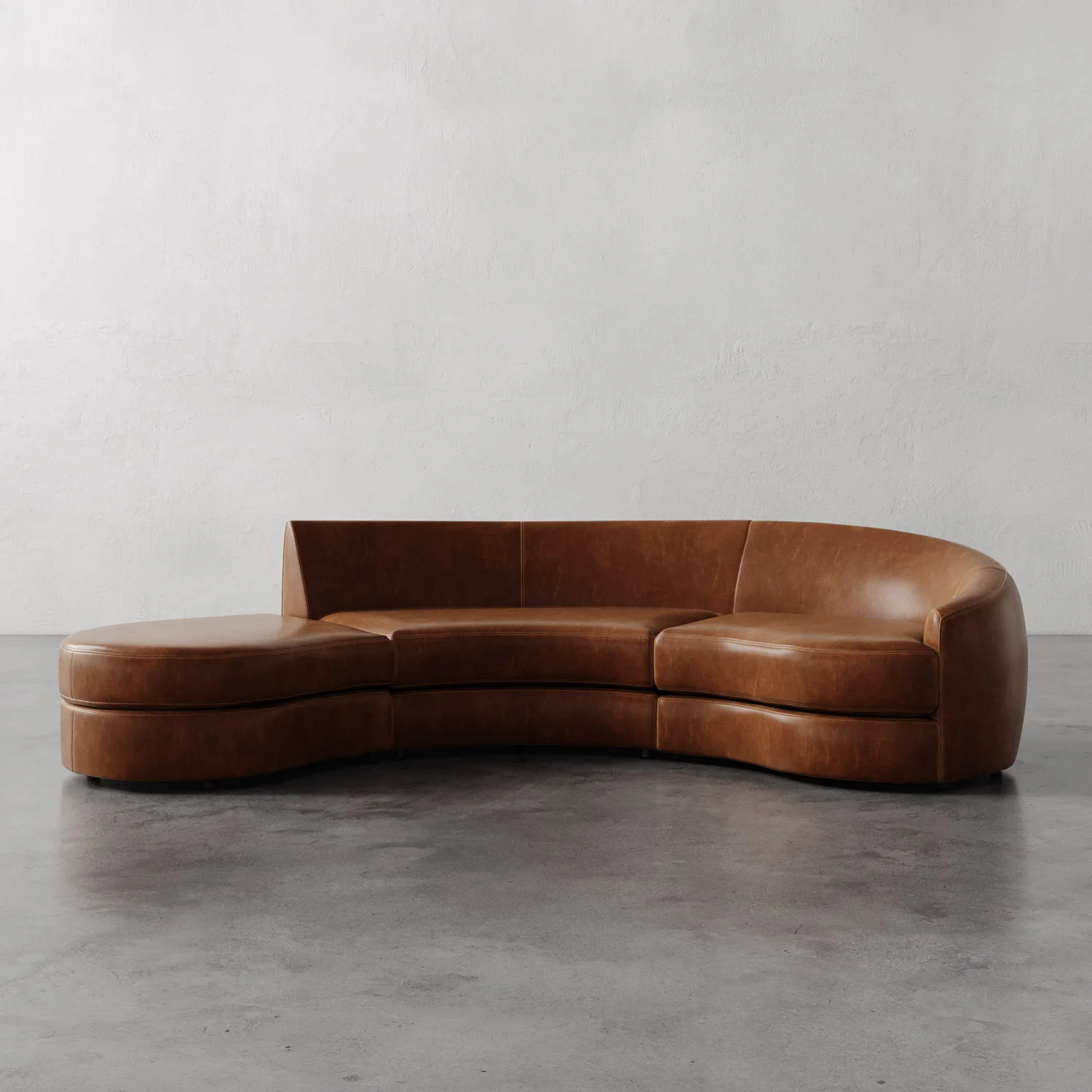 Rulmann Leather 4-Piece Right Sectional - Image 5