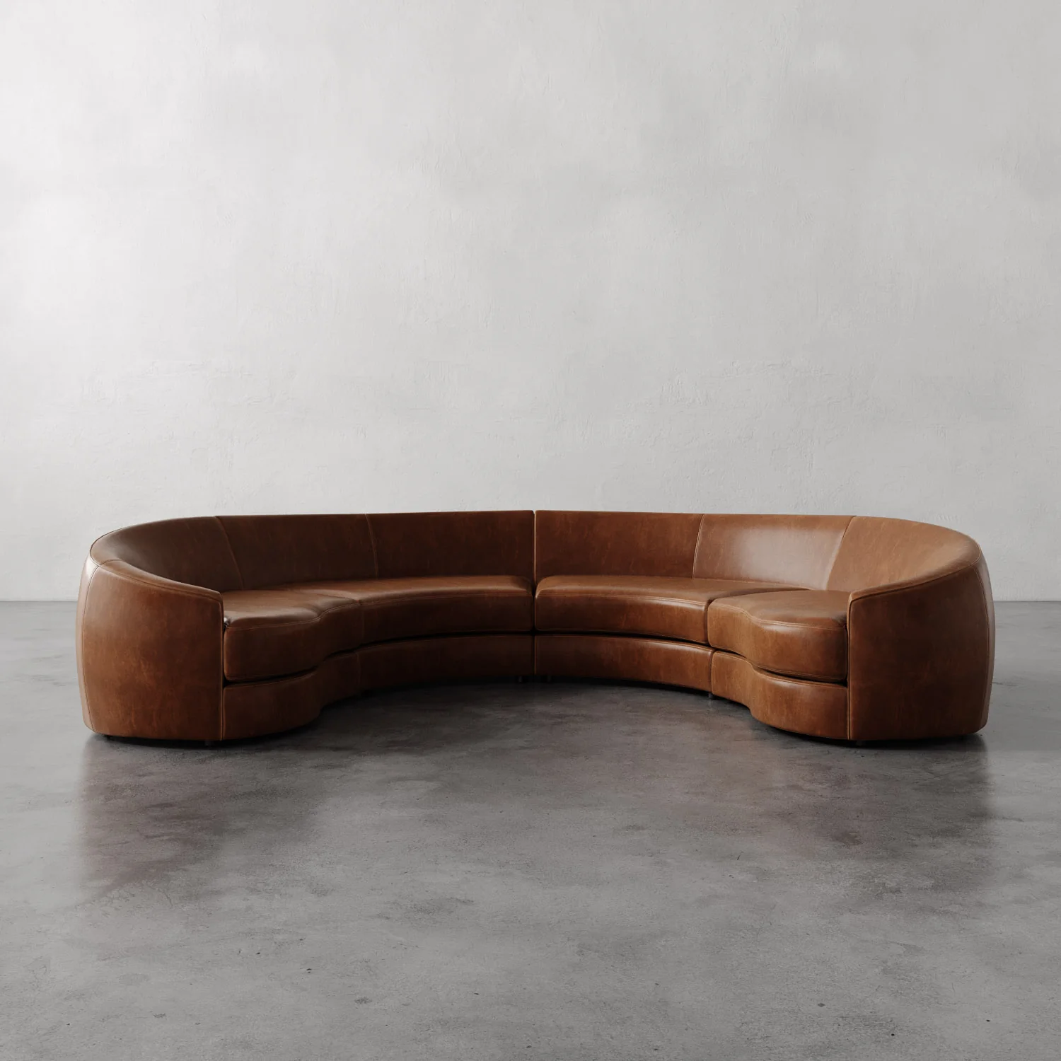 Rulmann Leather 4-Piece Sectional - Image 5
