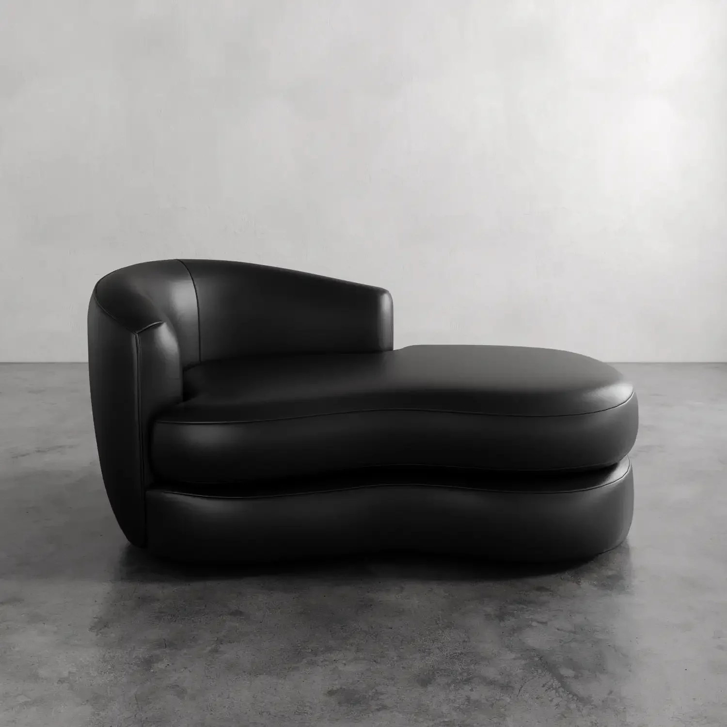 Rulmann Leather Left Arm Chaise - Image 4