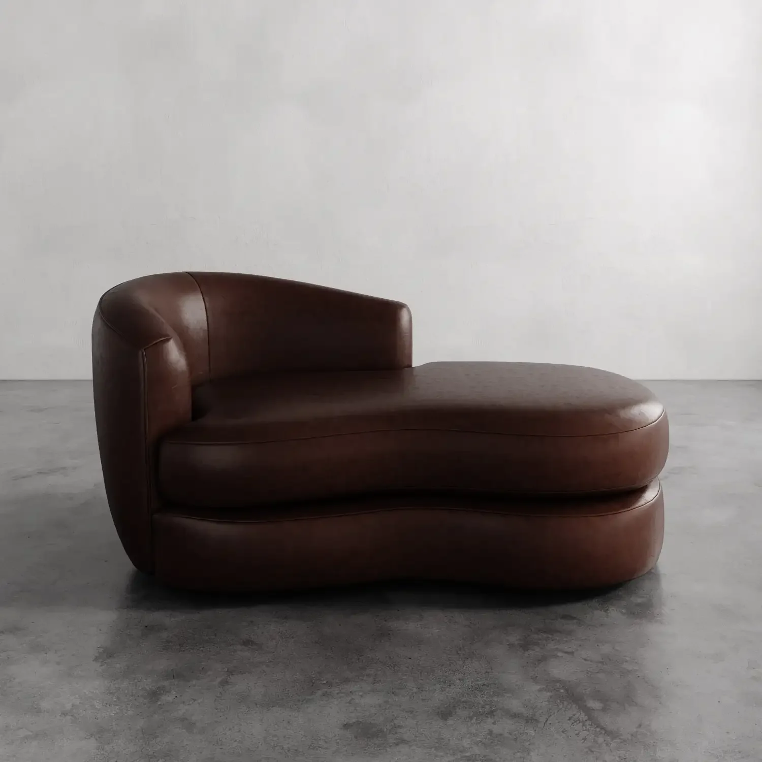Rulmann Leather Left Arm Chaise - Image 6