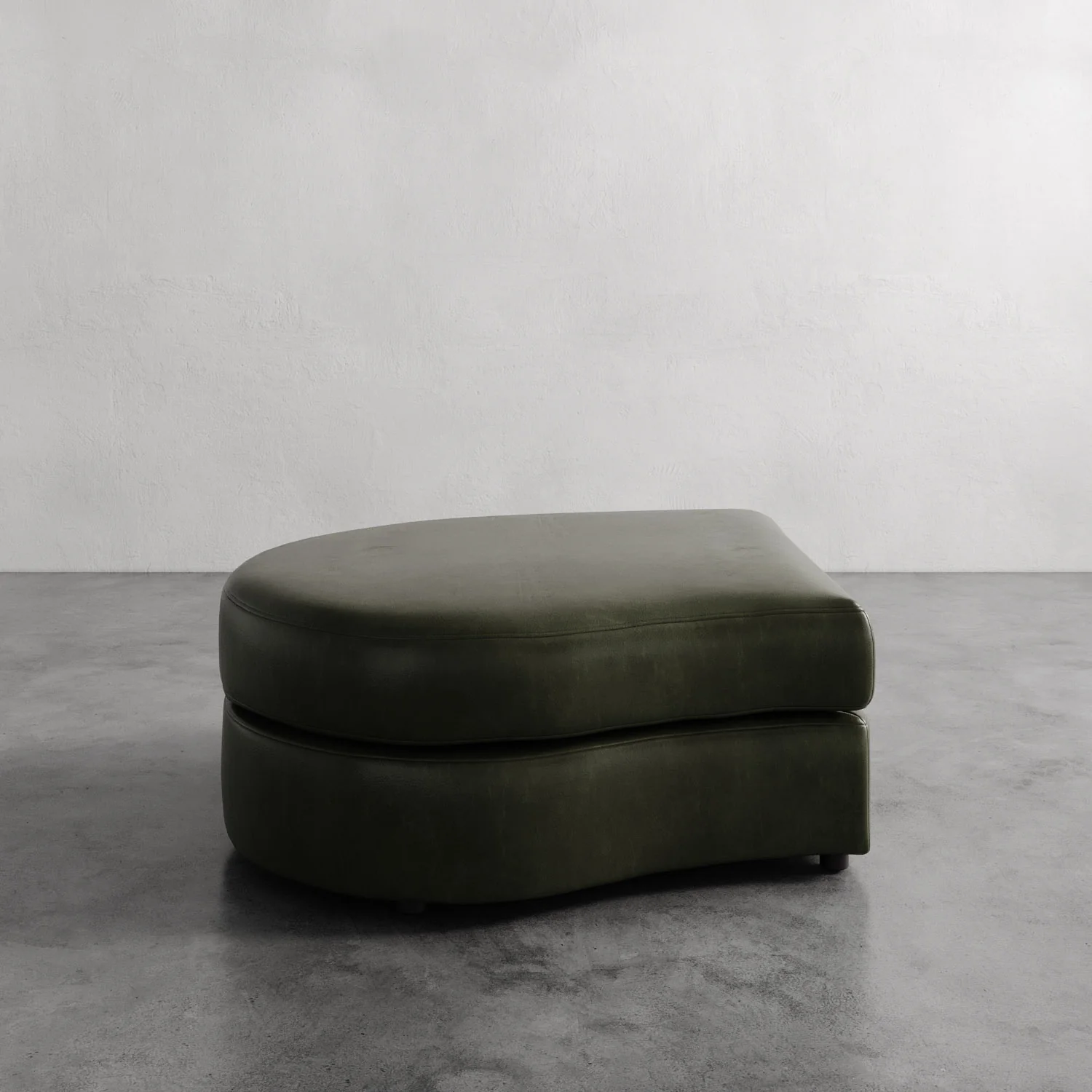 Rulmann Leather Left Ottoman - Image 5