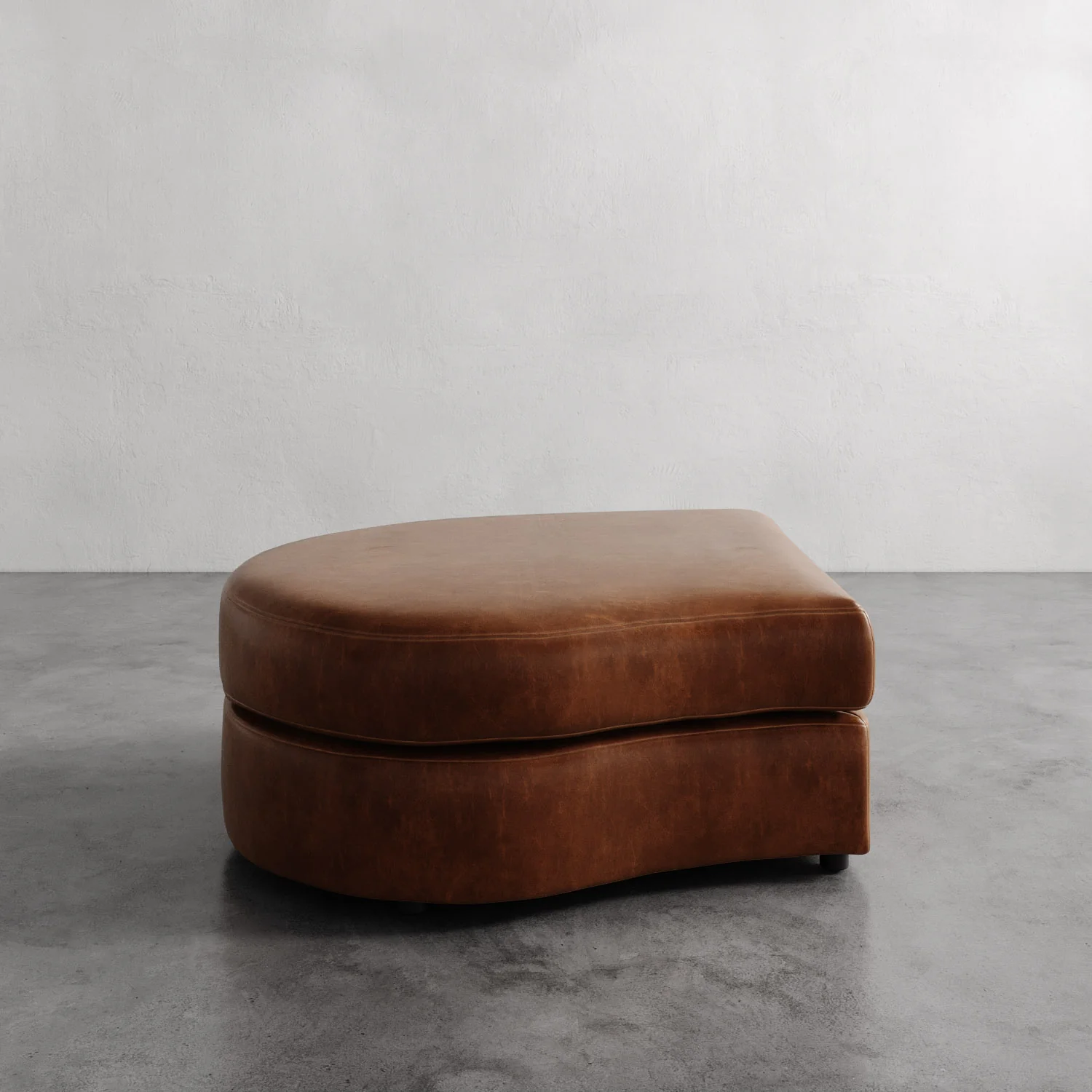 Rulmann Leather Left Ottoman - Image 7