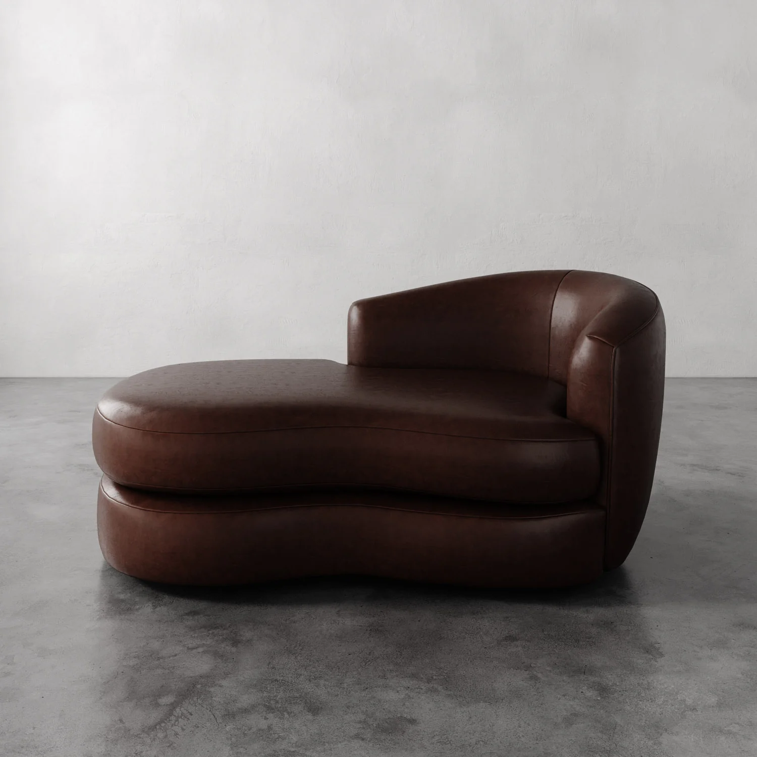 Rulmann Leather Right Arm Chaise - Image 4
