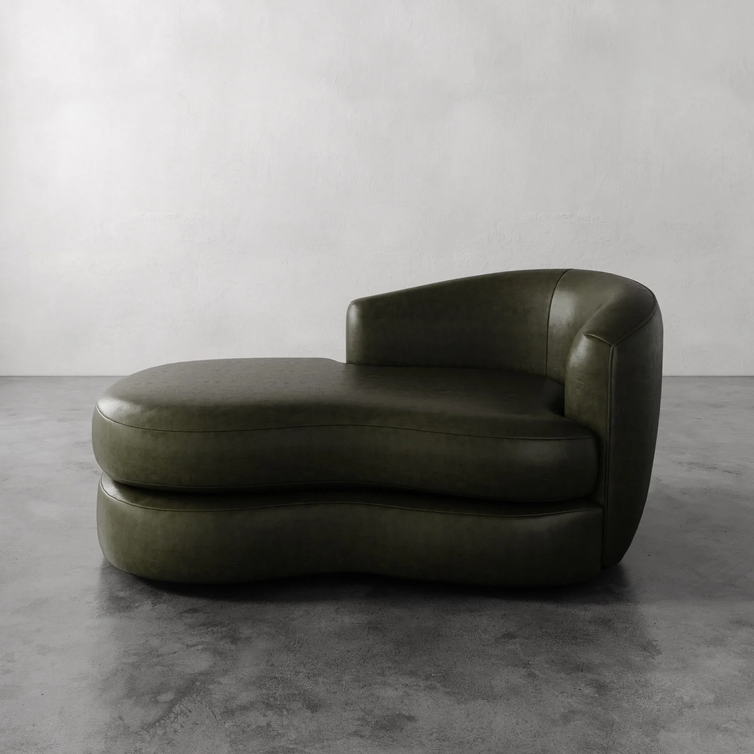 Rulmann Leather Right Arm Chaise - Image 6