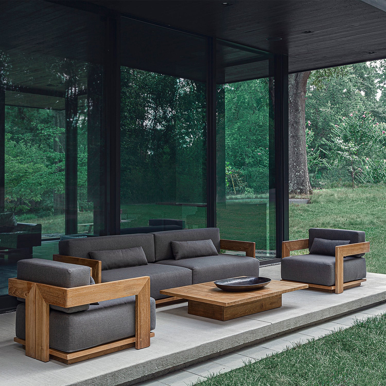 S2 Teak 51" Rectangular Coffee Table - Image 3