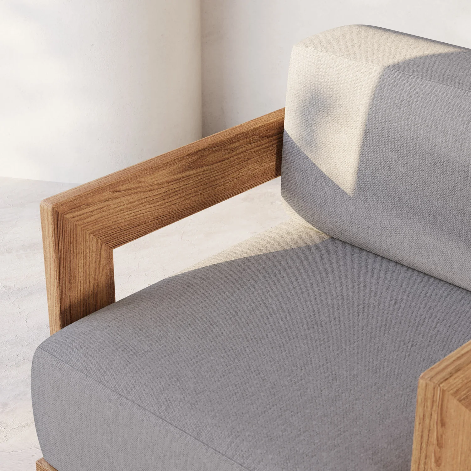 S2 Teak 62" Sofa - Image 9