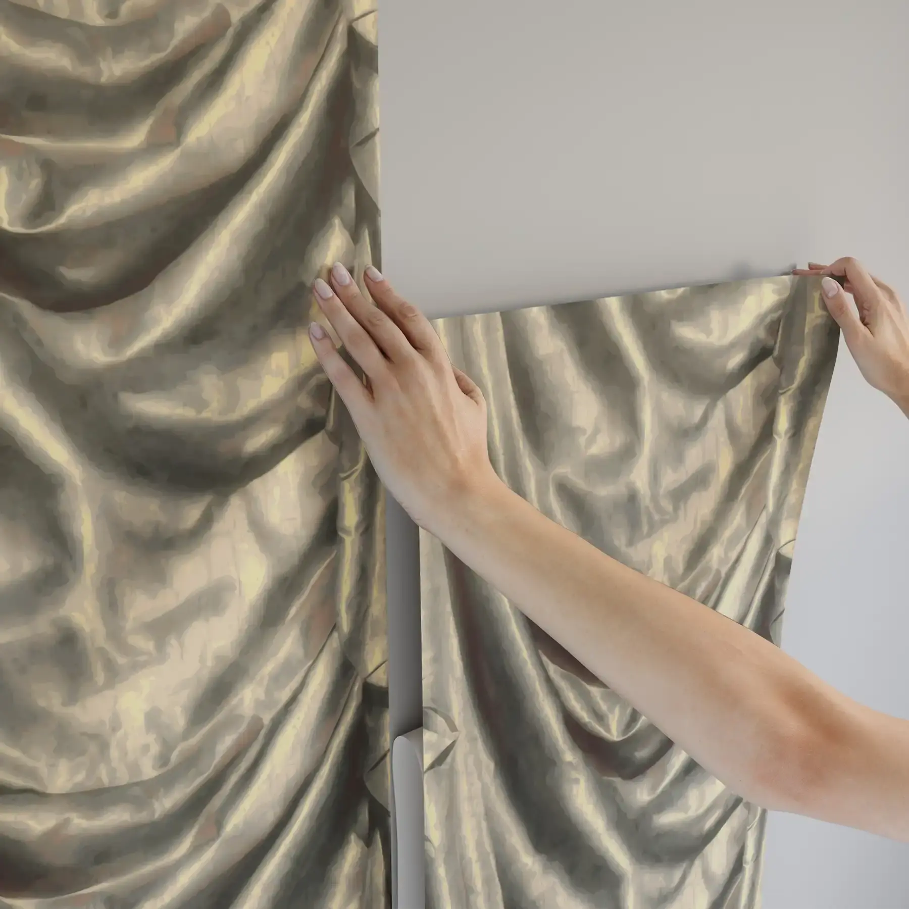 Satin Draped Wallpaper - Image 3