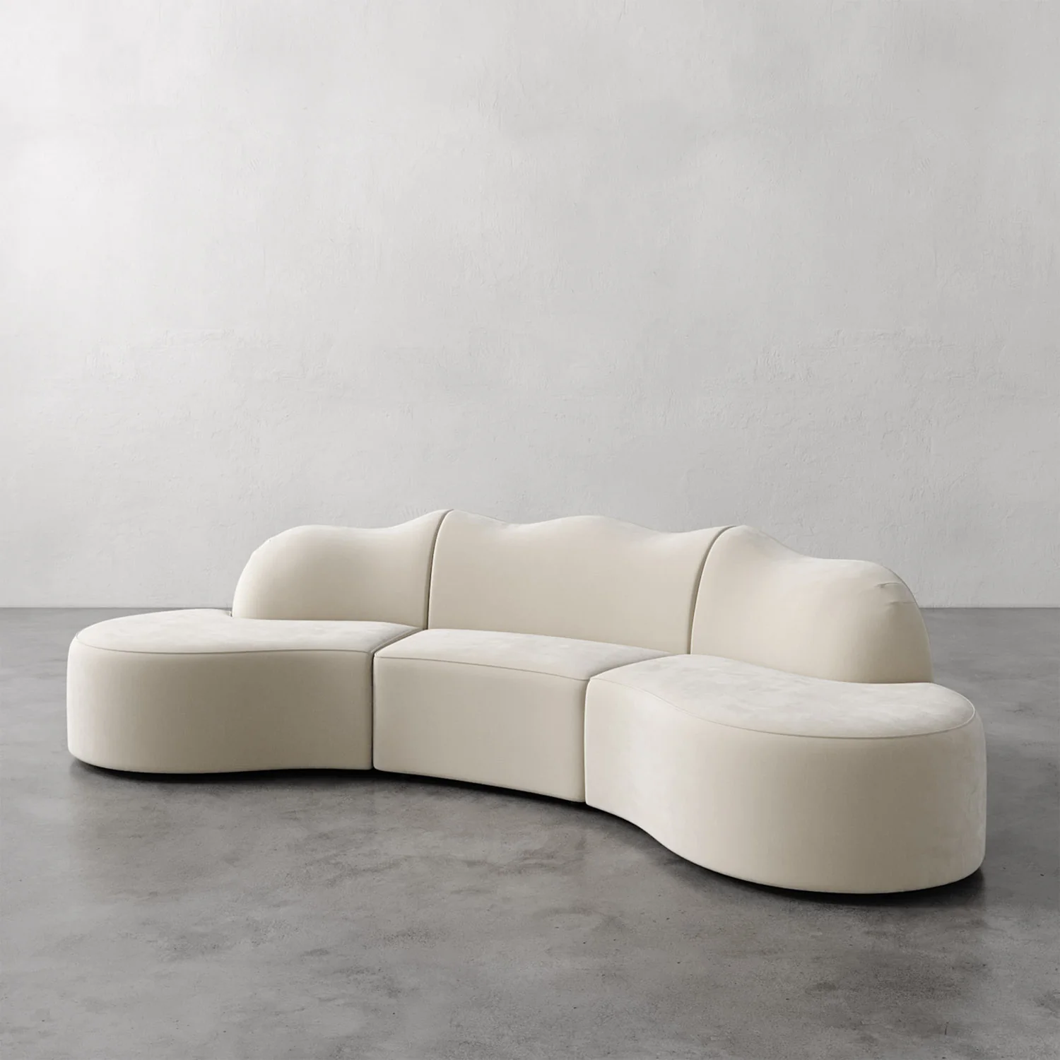 Serpentine Custom Upholstered Sectional Sofa - Image 22