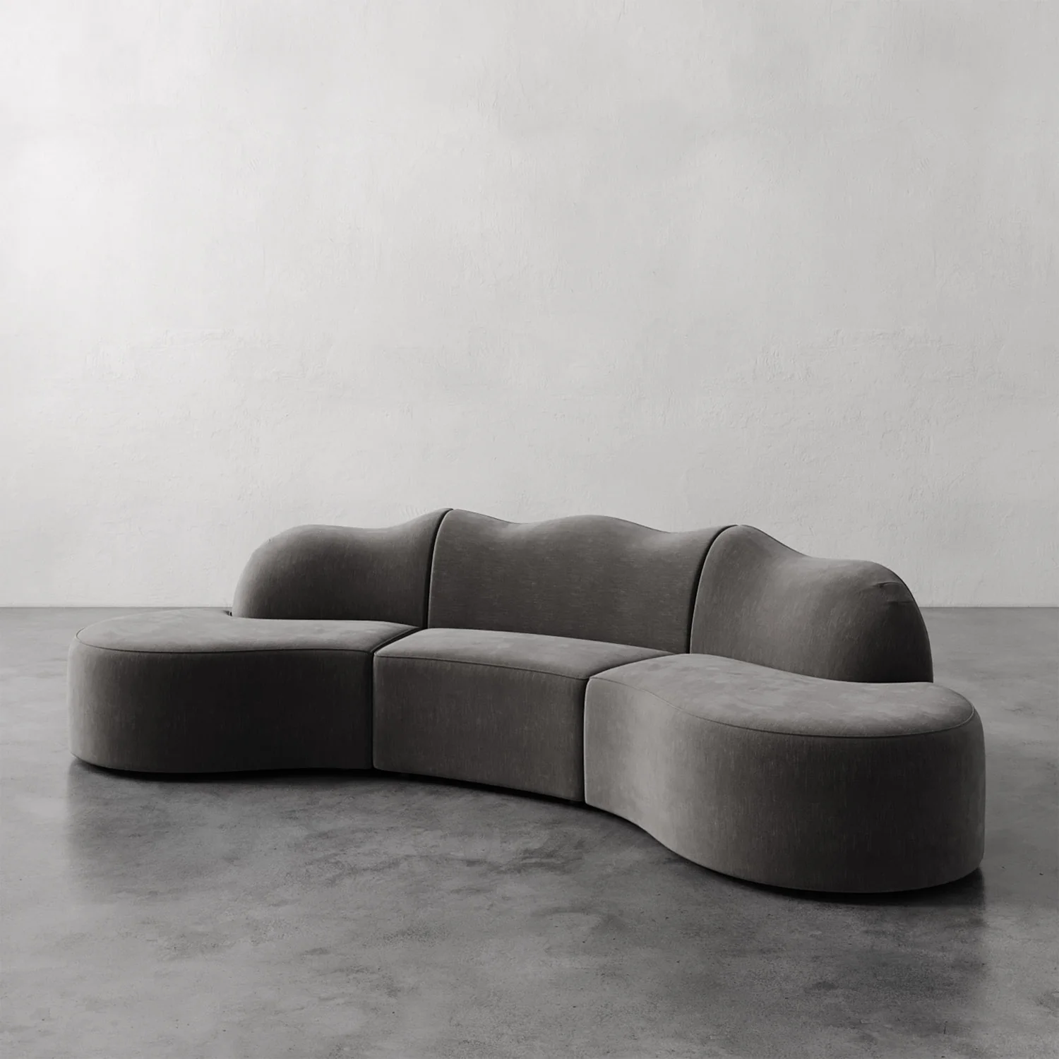 Serpentine Custom Upholstered Sectional Sofa - Image 23
