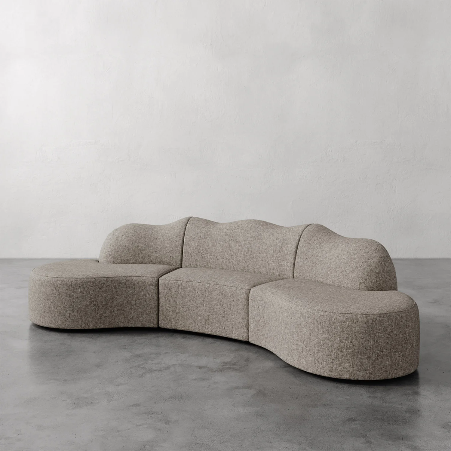 Serpentine Custom Upholstered Sectional Sofa - Image 24