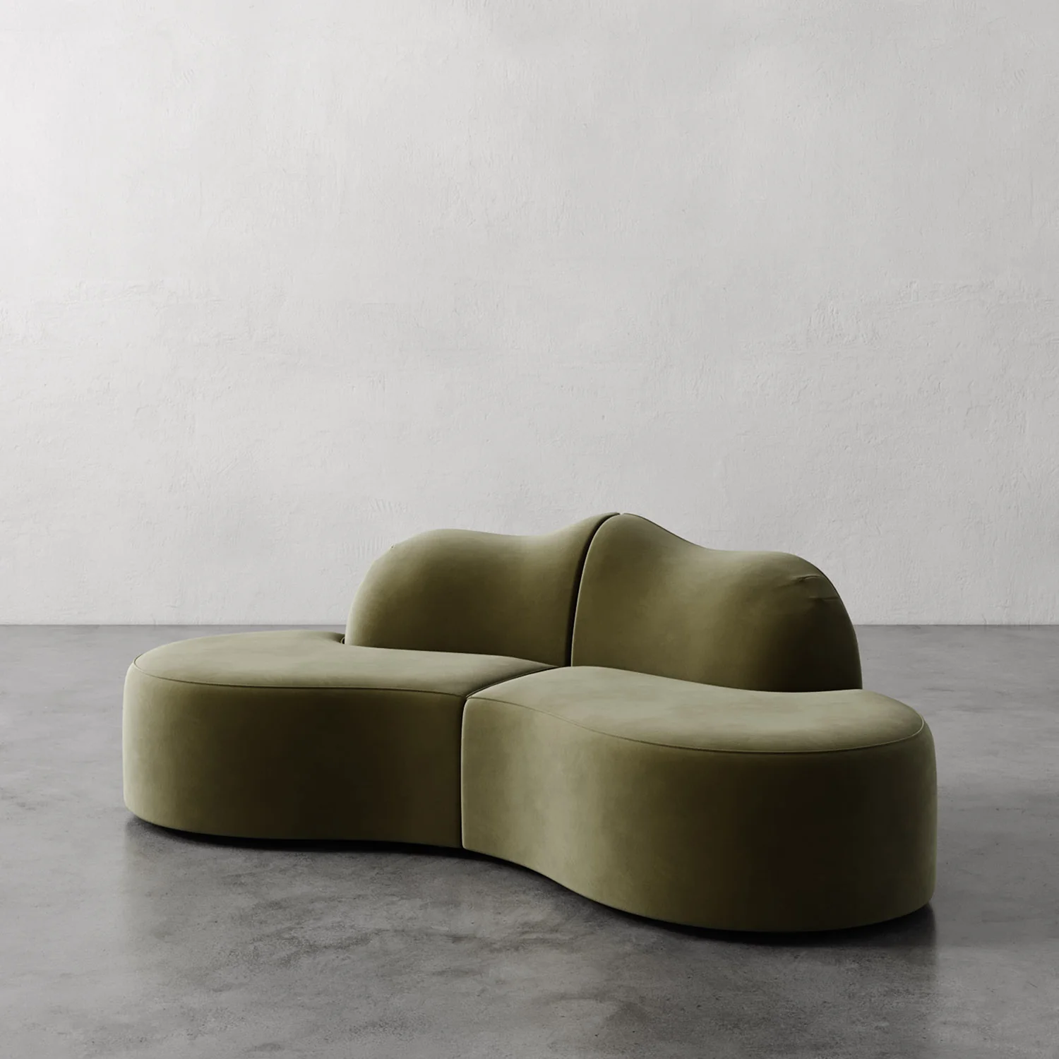 Serpentine Custom Upholstered Sectional Sofa - Image 33