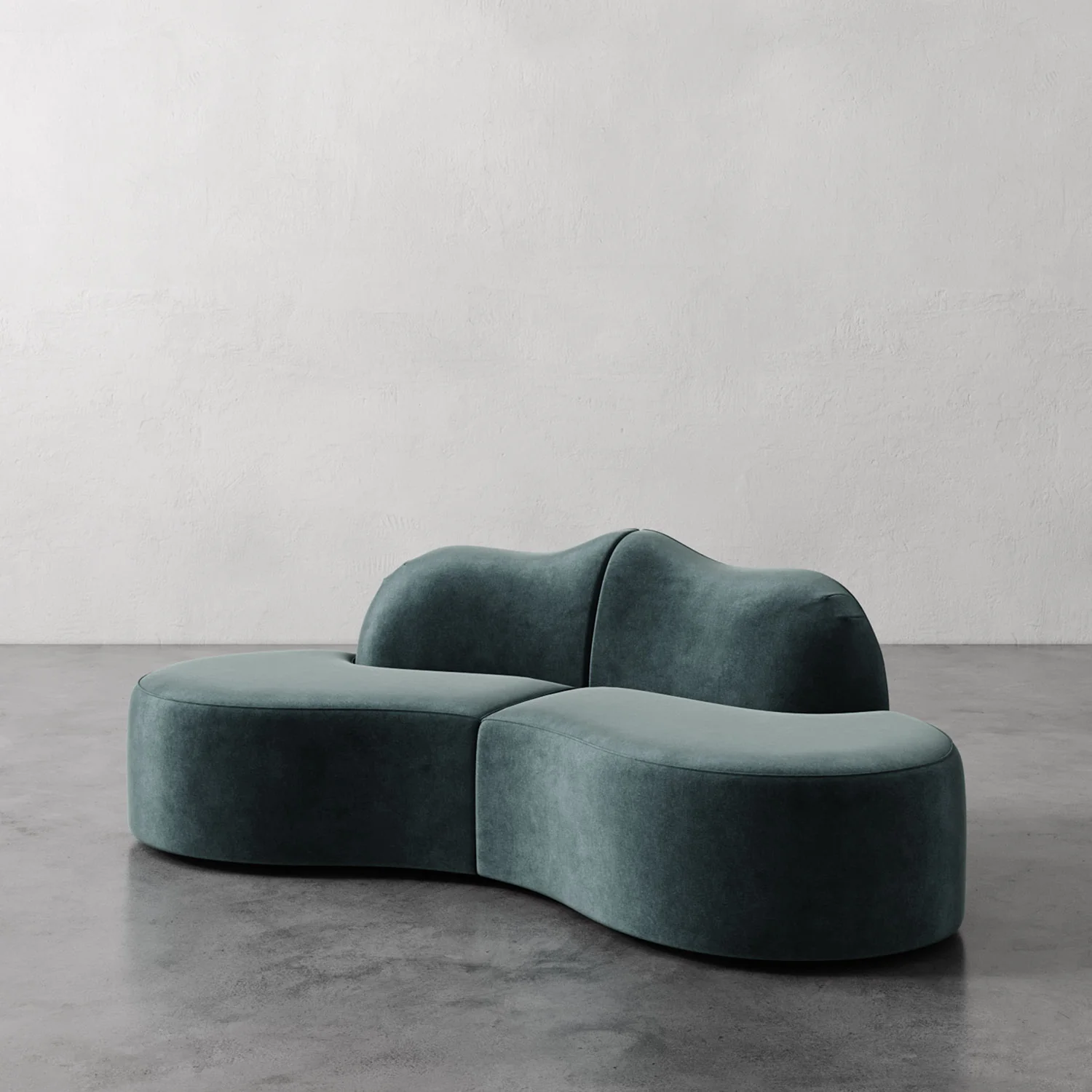 Serpentine Custom Upholstered Sectional Sofa - Image 34